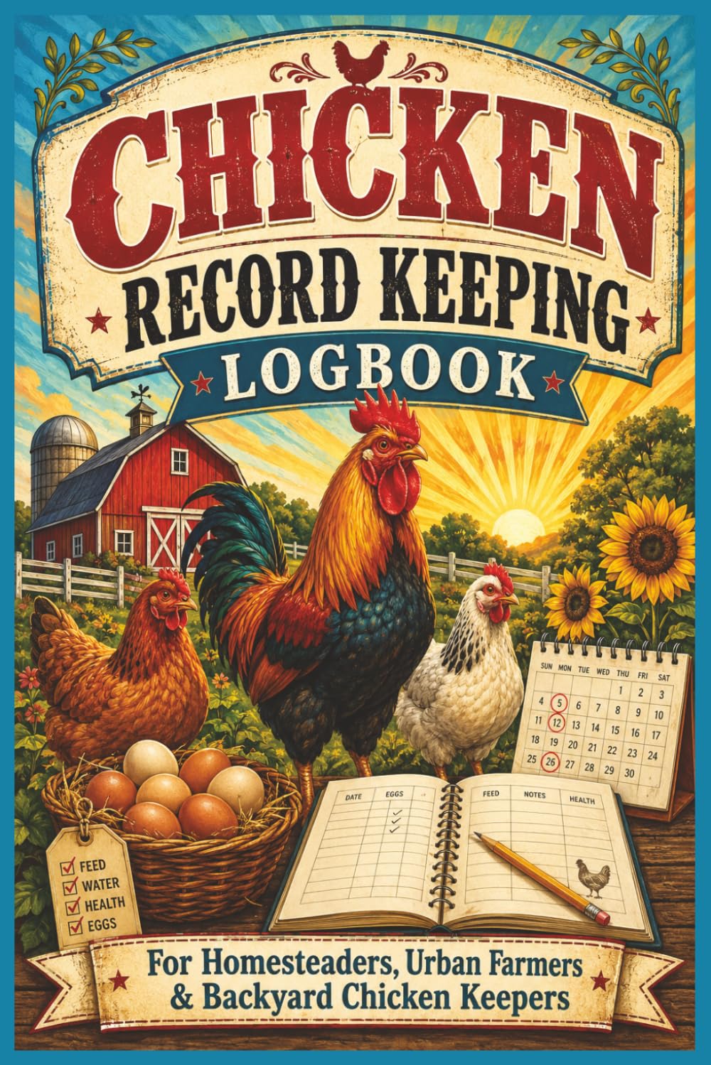 Chicken Record Keeping Logbook: An All-in-One Poultry Tracker for Breeding, Hatching, Egg Production, Health, Feed, Expenses, and Sales baixar livro de graça
