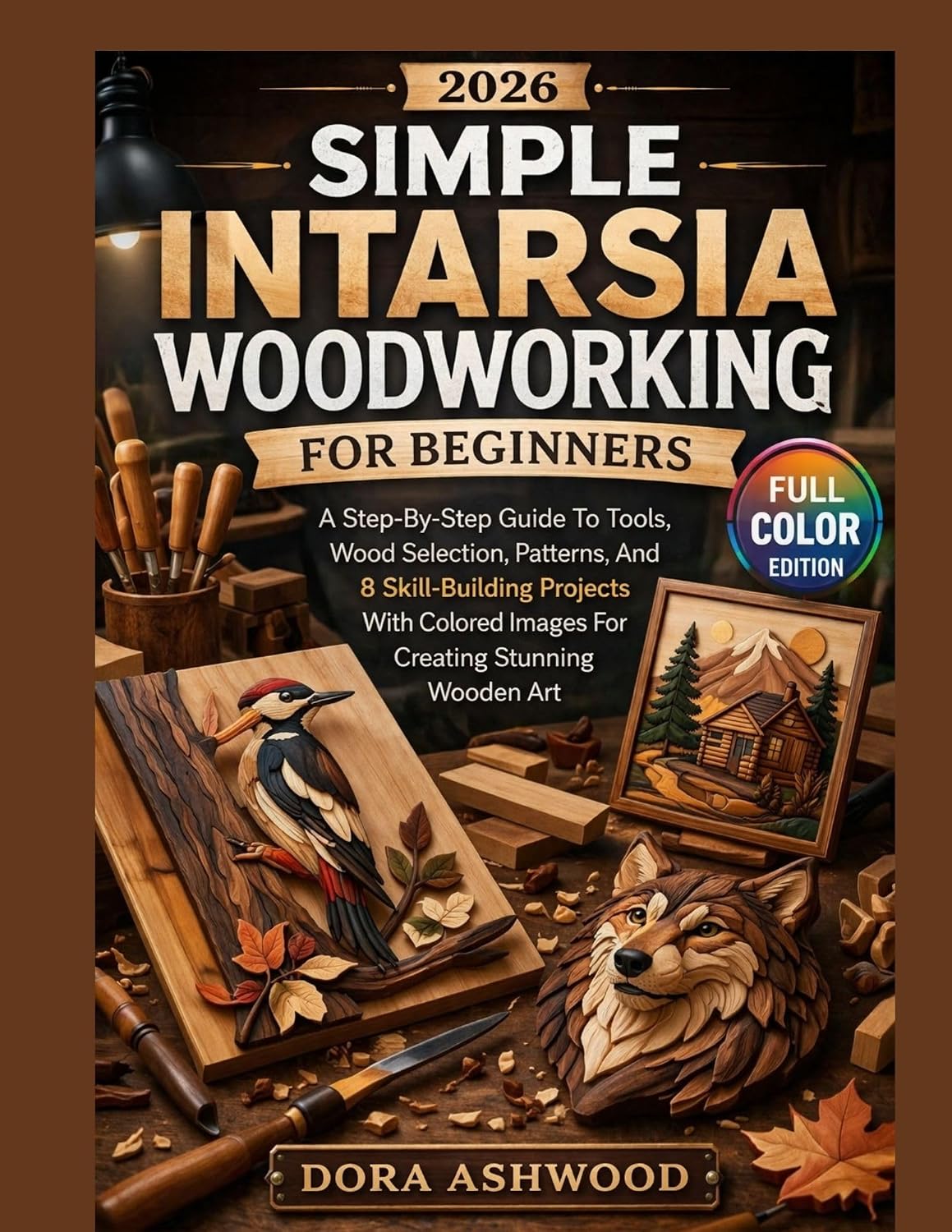 ler totalmente 2026 SIMPLE INTARSIA WOODWORKING FOR BEGINNERS: A Step-By-Step Guide To Tools, Wood Selection, Patterns, And 8 Skill-Building Projects With Colored Images... Stunning Wooden Art (English Edition)