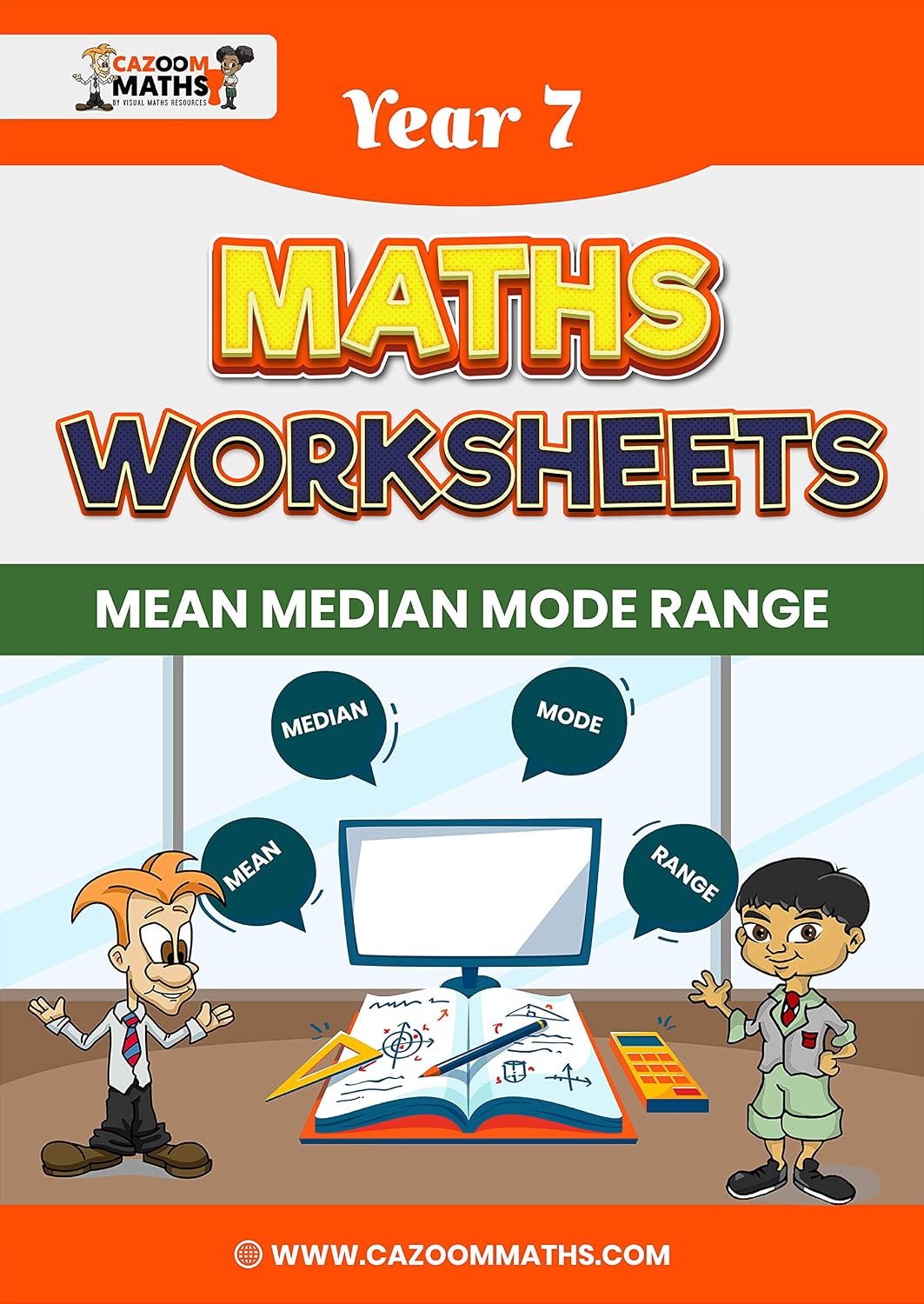 capítulo por capítulo baixar Year 7 Maths Worksheets: Statistics - Mean, Median, Mode and Range (English Edition)