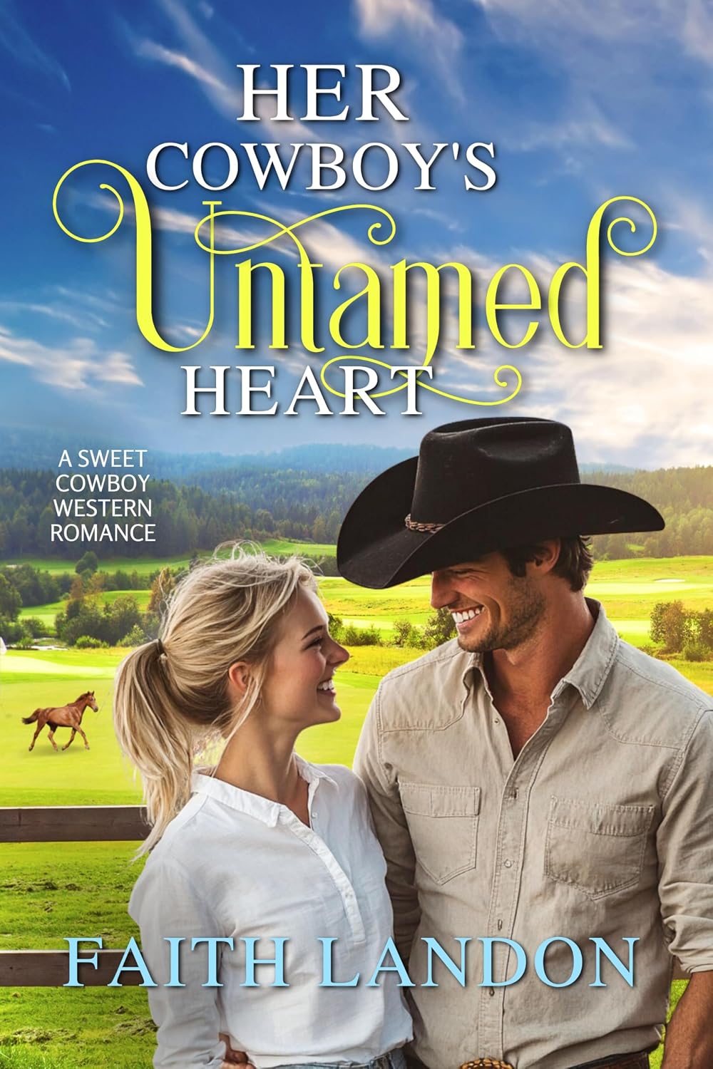 ler totalmente Her Cowboy's Untamed Heart: A Sweet Cowboy Western Romance (Cowboy Brothers of Hart's Ridge Ranch Book 3) (English Edition)