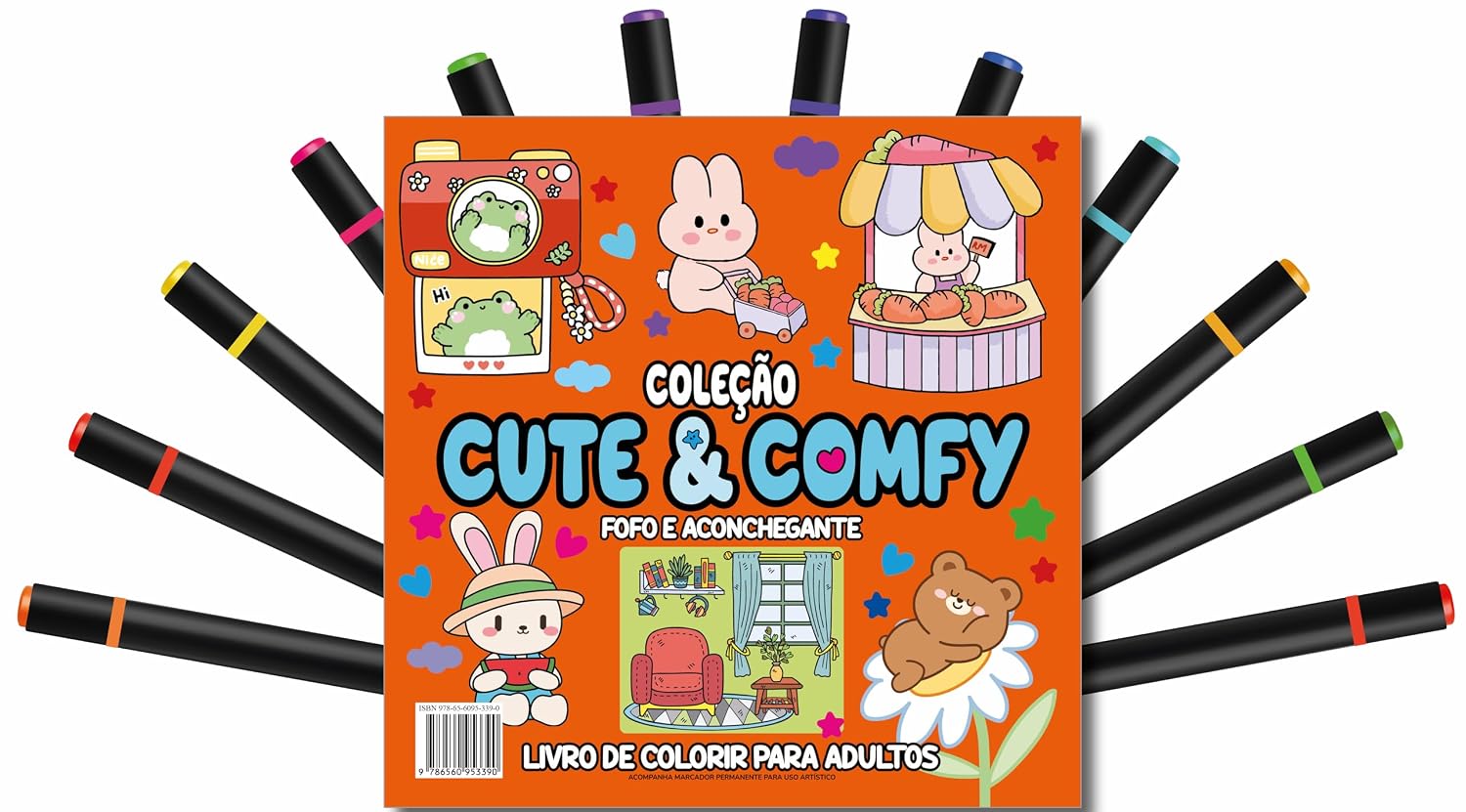 ler totalmente Cute & Comfy Coloring Book for Adults - Fofo e Aconchegante - Livro de Colorir Adulto