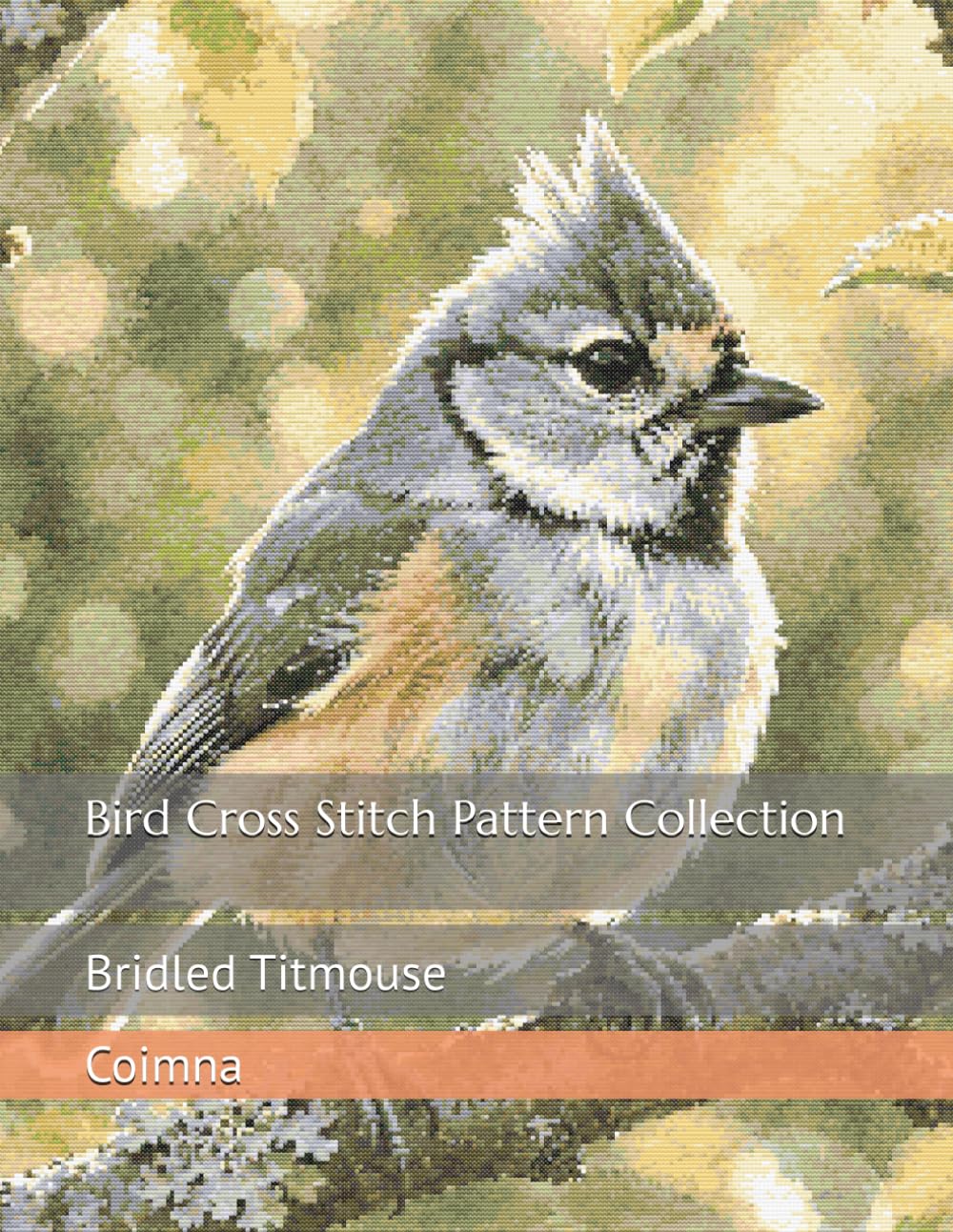 ler totalmente Bird Cross Stitch Pattern Collection: Bridled Titmouse