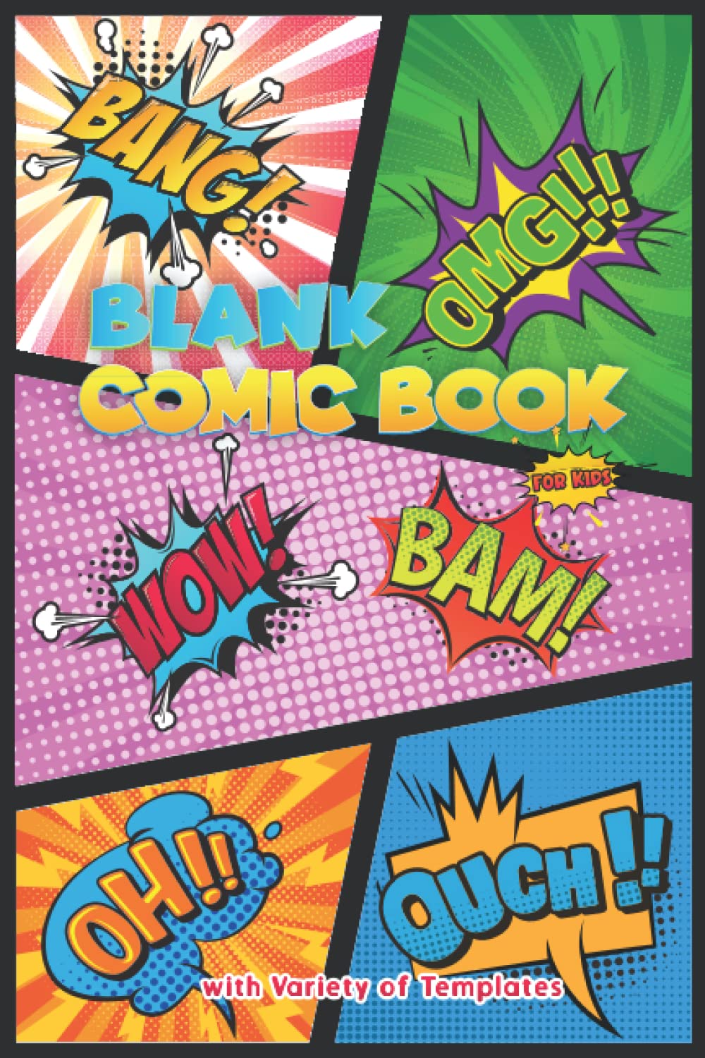 Blank Comic Book for Kids with Variety of Templates: Blank Comic Notebook for Kids to Create And Draw Your Own Comics With The Pre Formatted Templates of Various Styles baixar livro de graça