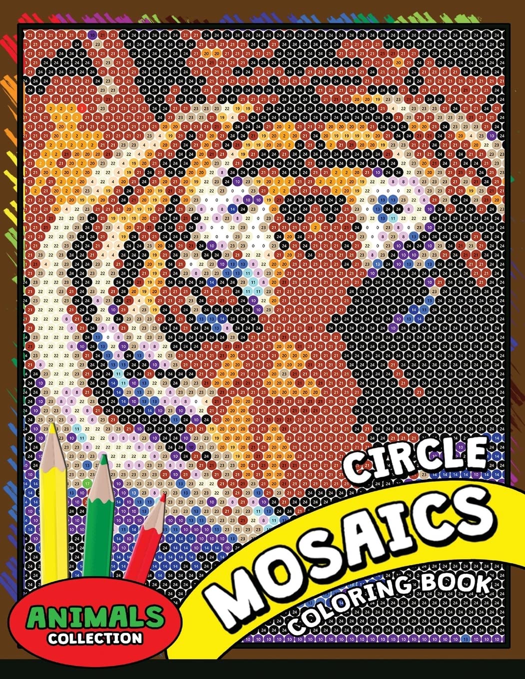 ler totalmente Circle Mosaics Coloring Book 2: Cute Animals Coloring Pages Color by Number Puzzle for Adults