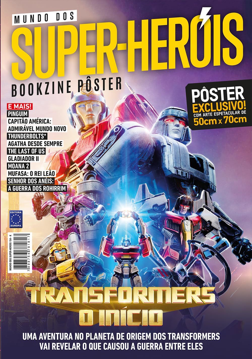 capítulo por capítulo baixar Transformers: O Início - Superpôster Mundo dos Super-Heróis