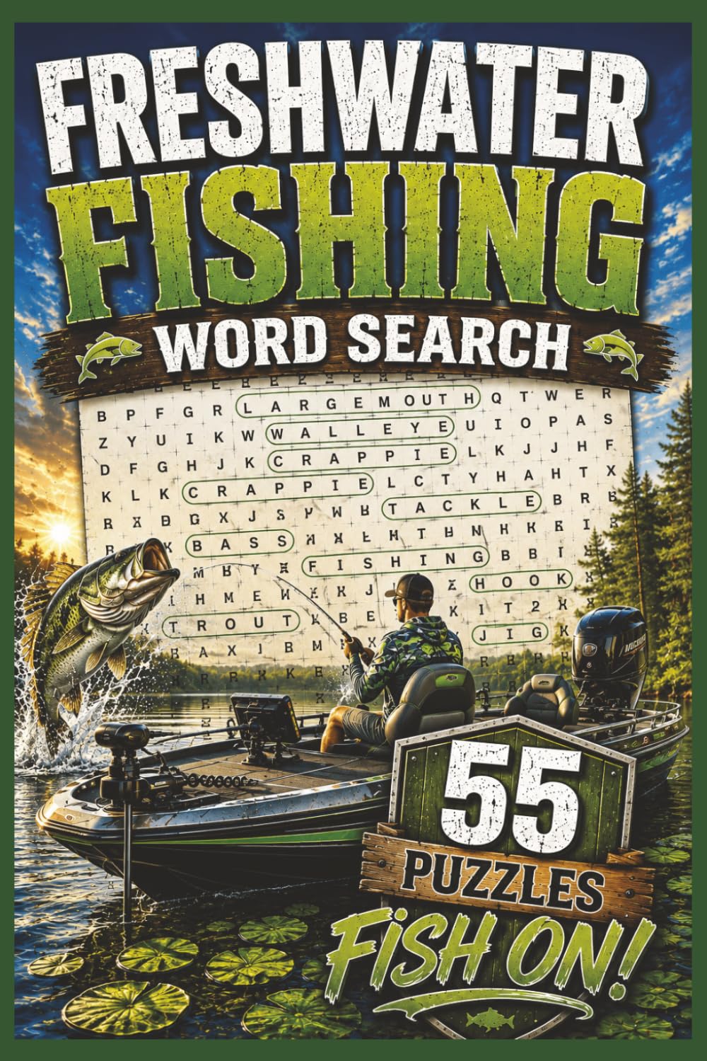 FRESHWATER FISHING WORDSEARCH PUIZZLE BOOK: Fun wordsearch puzzles for fisherman, boaters, lake lovers, outdoors lovers...55 Easy Read Puzzles, 6x9... baixar livro de graça