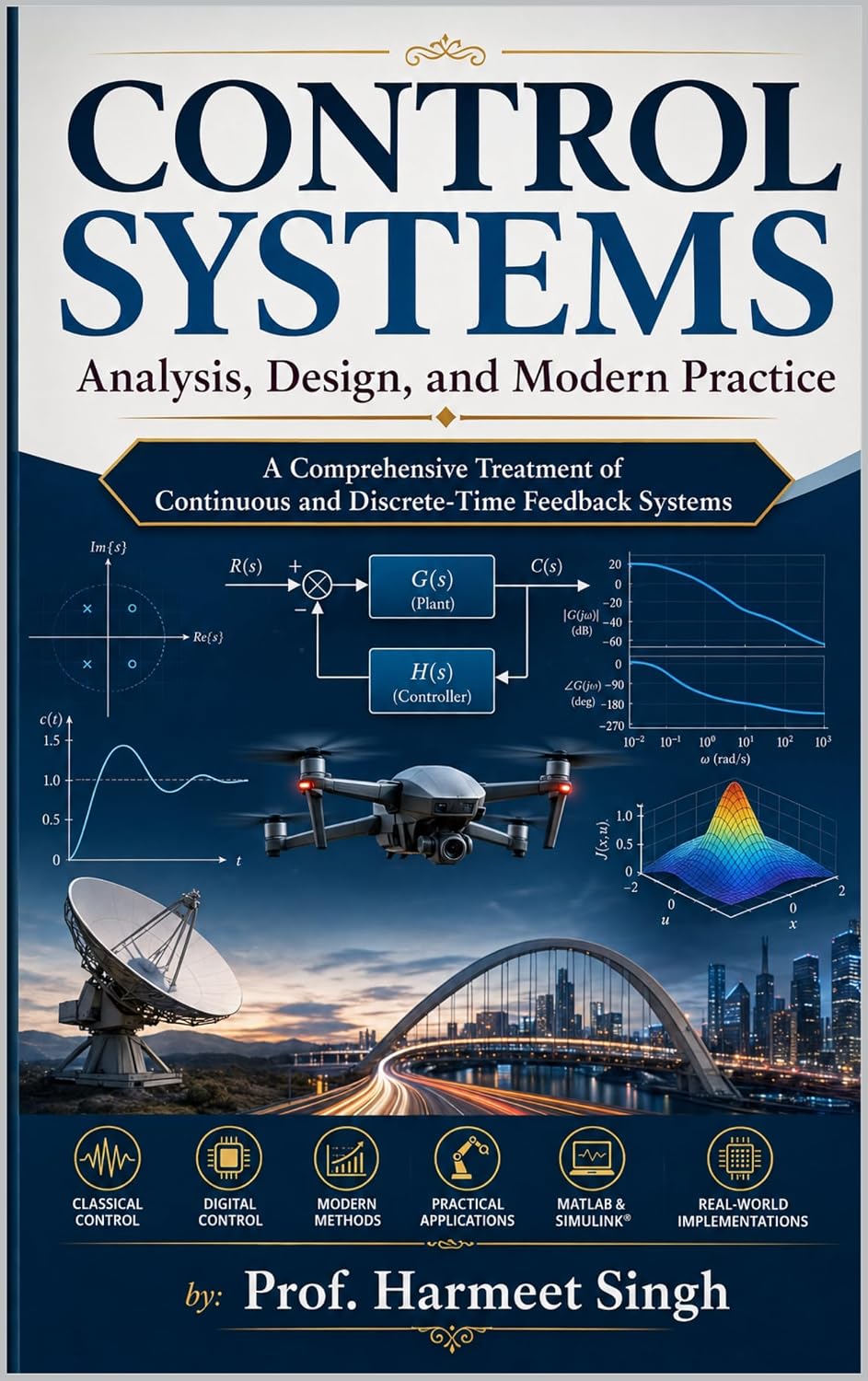 CONTROL SYSTEMS: Analysis, Design, and Modern Practice (English Edition)