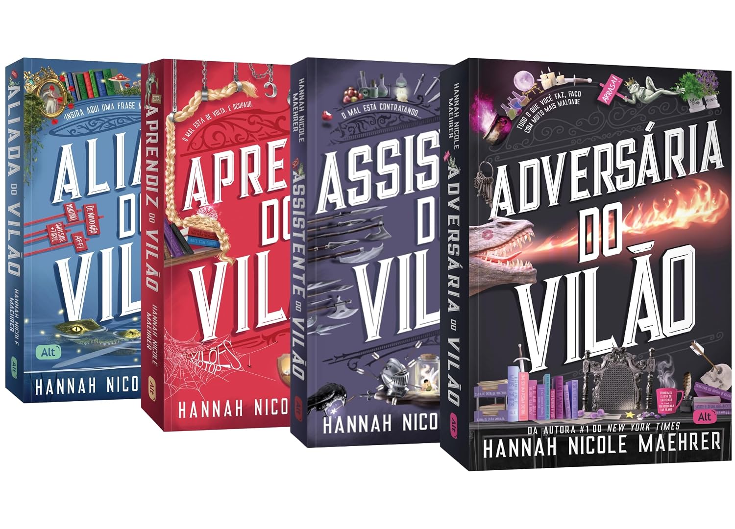 Kit Assistente do Vilão - Coleção Completa com 4 Livros | (Hannah Nicole Maehrer) baixar o livro de graça