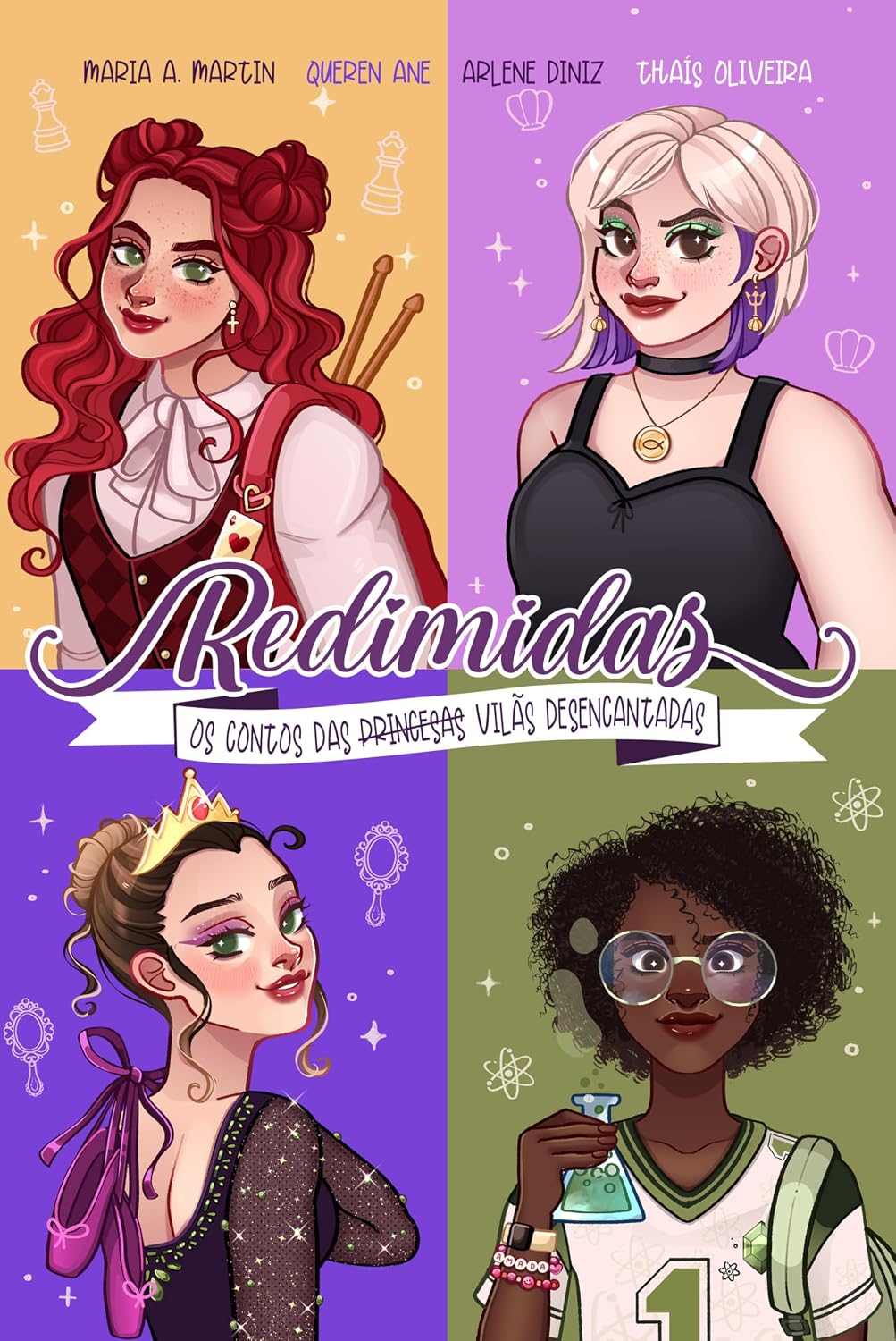 Redimidas ― Releituras modernas de contos de fadas, com pôster, pintura trilateral e ilustrações internas coloridas: Os contos das (princesas) vilãs desencantadas: 3 baixar livro de graça