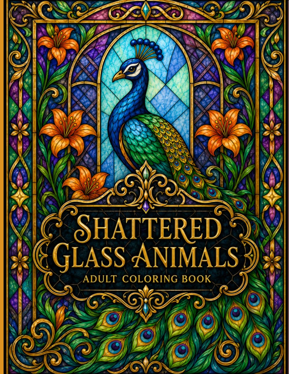 capítulo por capítulo baixar Shattered Glass Animals: An Adult Coloring Book of Peacocks, Swans, and Other Creatures in Stunning Stained Glass Mosaic Designs