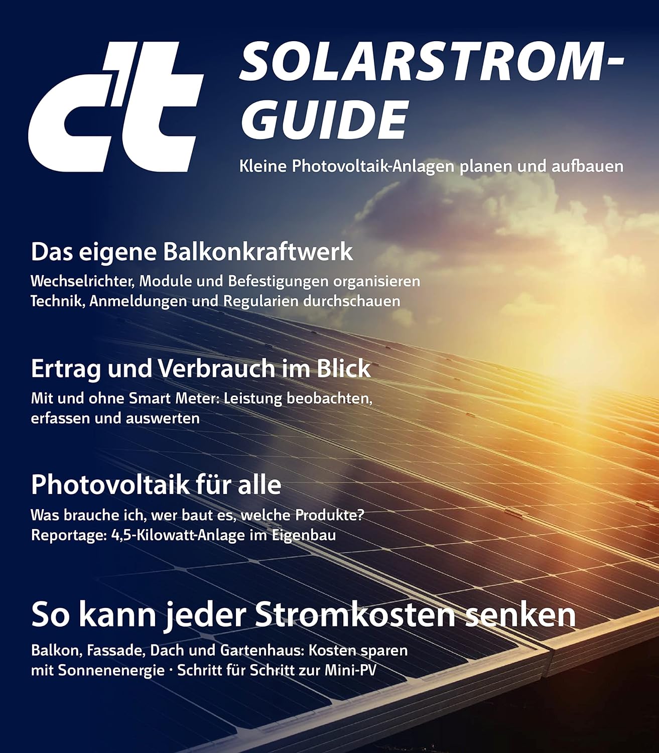 c't Solarstrom-Guide 2023: Kleine Photovoltaik-Anlagen planen und aufbauen (German Edition) baixar o livro de graça