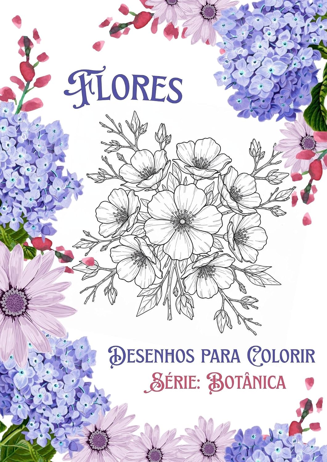 ler totalmente Livro de Flores Detalhadas para Colorir: Serie: Botânica