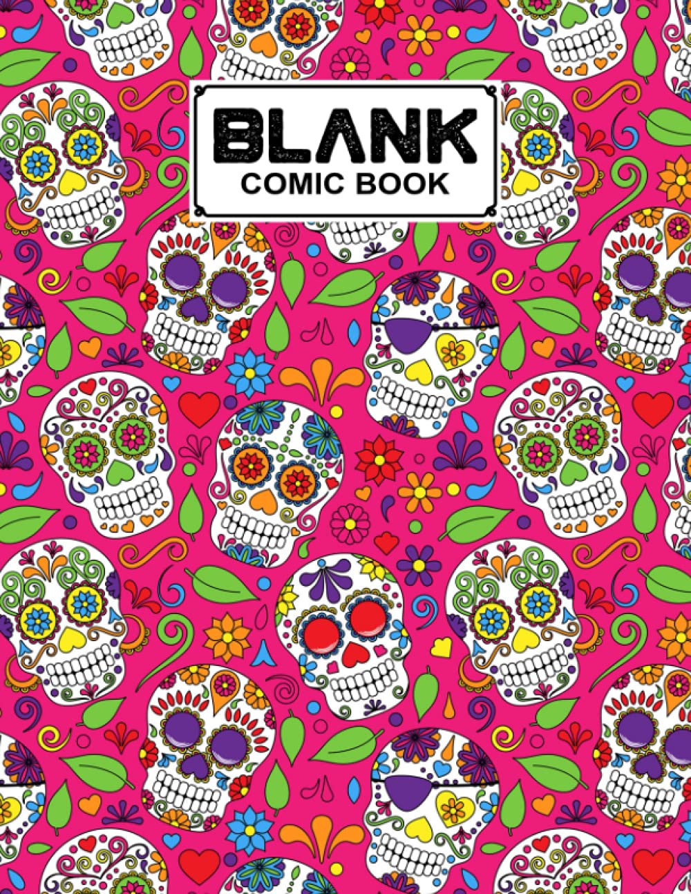 Blank Comic Book: Skull Cover Blank Comic Book, Create Your Own Story, Journal, Notebook, Sketchbook for Kids and Adults, 120 Pages - Size 8.5" x 11" Notebook by Wally Funke baixar o livro de graça