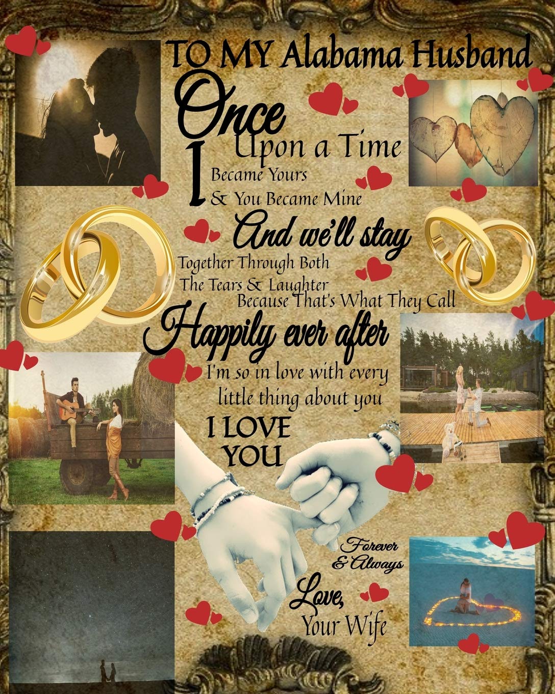To My Alabama Husband Once Upon A Time I Became Yours & You Became Mine And We'll Stay Together Through Both The Tears & Laughter: 20th Anniversary... Vintage Wedding Cover & Inspirational Saying baixar o livro de graça