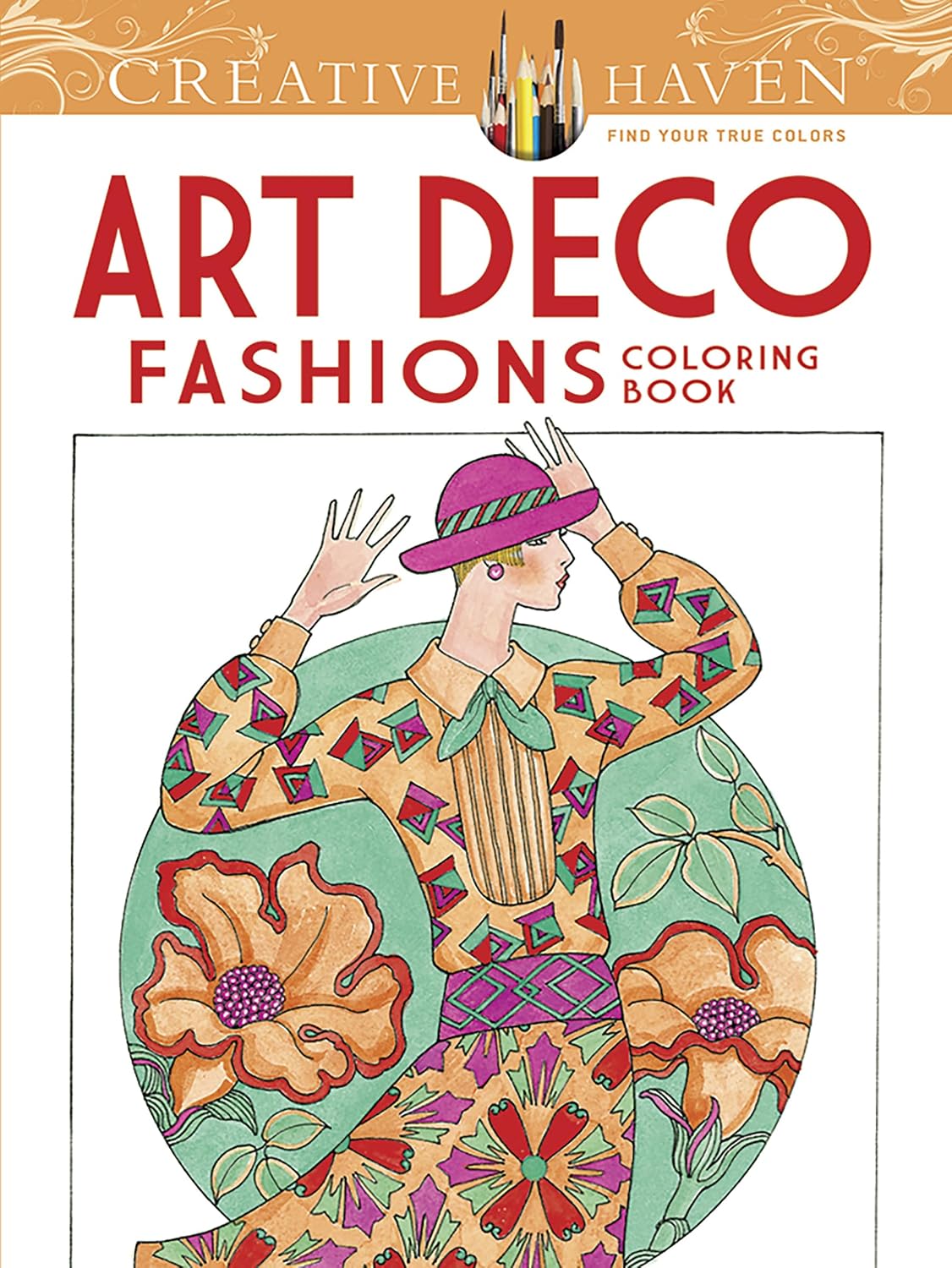 ler totalmente Creative Haven Art Deco Fashions Coloring Book