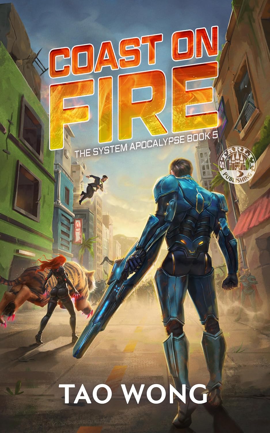 ler totalmente Coast on Fire: An Apocalypse LitRPG Adventure (The System Apocalypse Book 5) (English Edition)