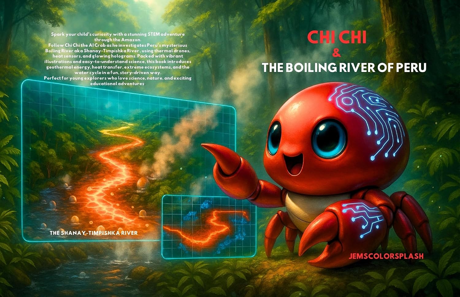 capítulo por capítulo baixar Chi Chi & the Boiling River of Peru: A STEM Adventure Through the Amazon Rainforest, Geothermal Science, and Earth’s Extreme Ecosystems (English Edition)