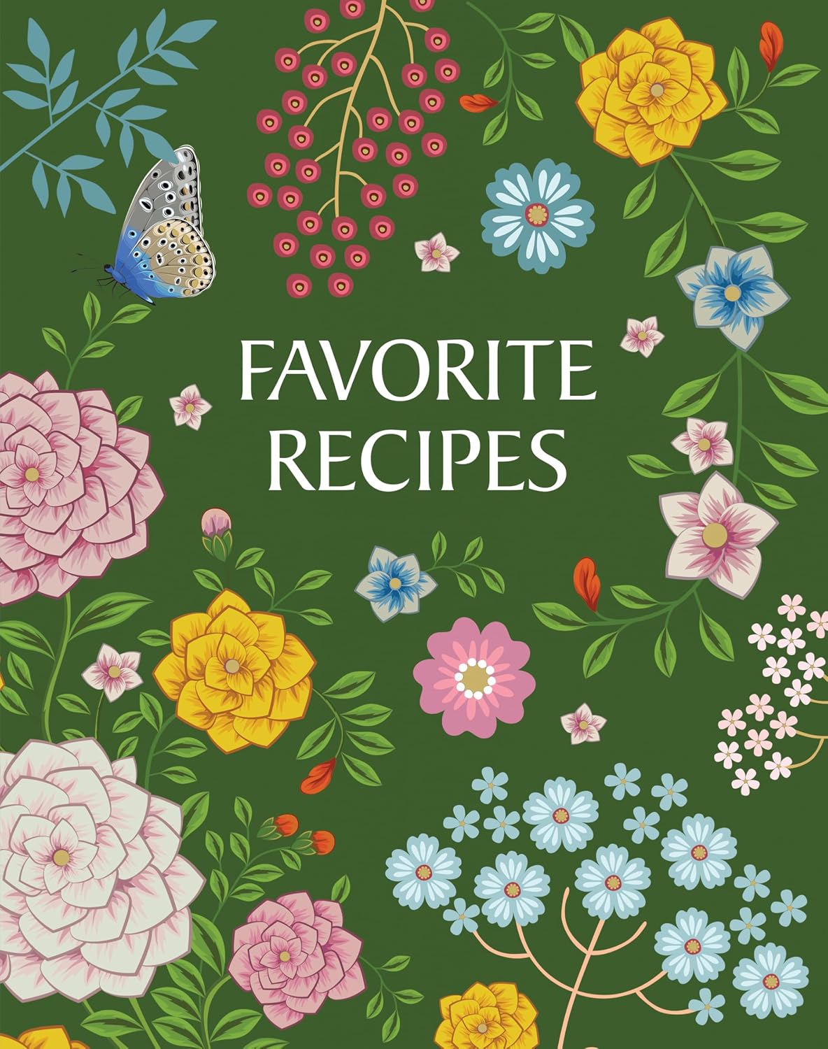 ler totalmente Recipe Book to Write in Your Own Recipes - Favorite Recipes (Flower Cover) Tabbed Sections & Accordion Pocket Custom Cookbook Keepsake for Her, Mom, Daughter, Wife