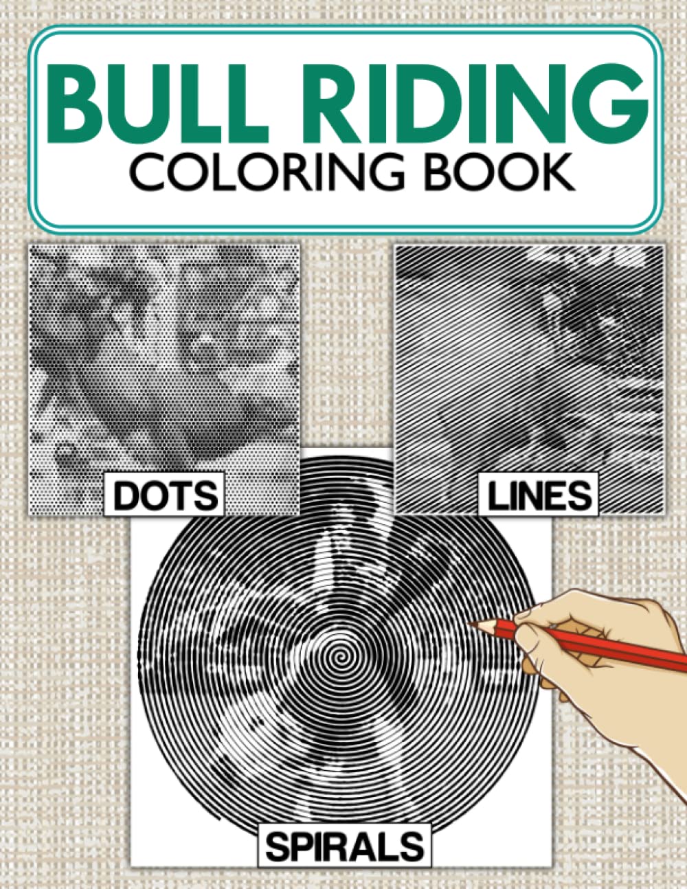 capítulo por capítulo baixar Bull Riding Dots Lines Spirals Coloring Book: Interesting Diagonal Line, Swirls Coloring Pages Of Rodeo Sport For Stress Relieving & Relaxation