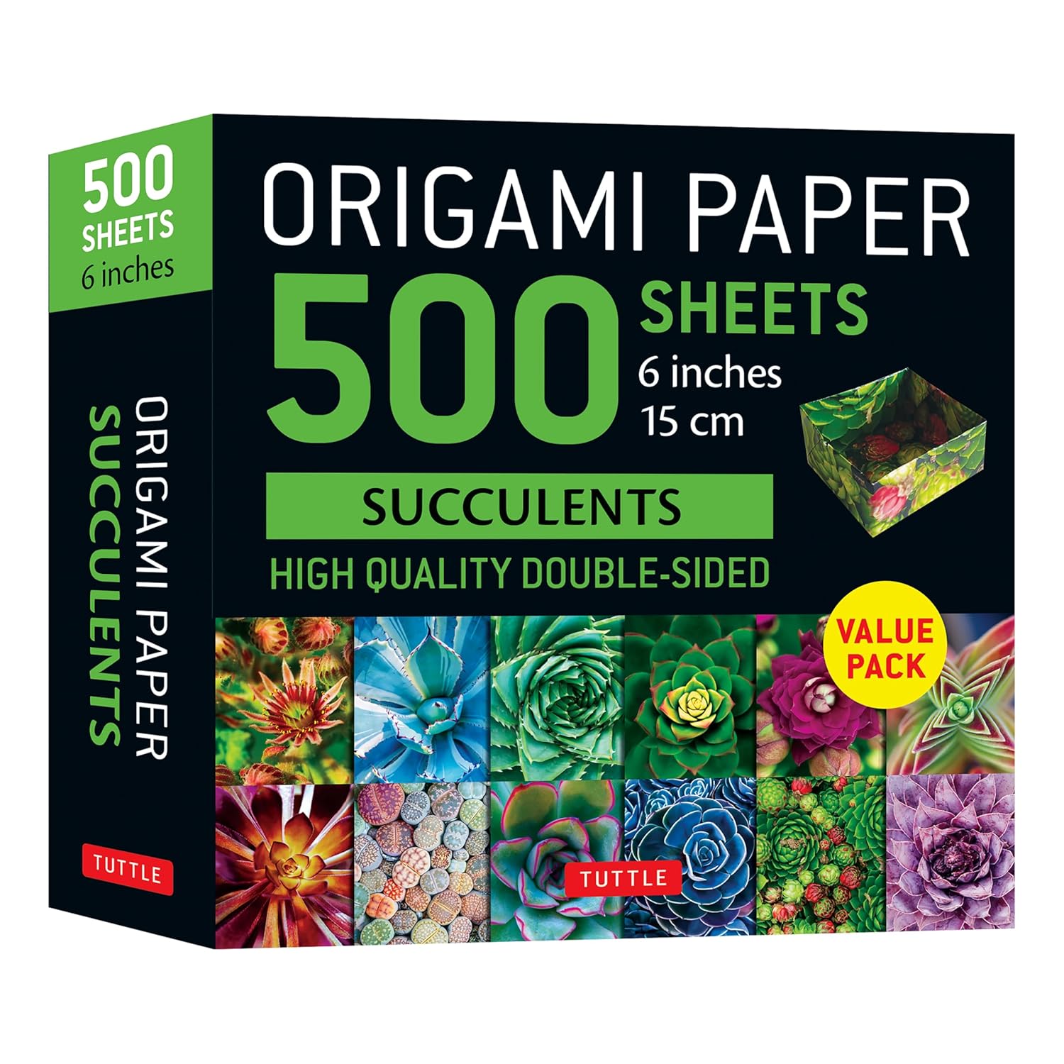 capítulo por capítulo baixar Origami Paper 500 Sheets Succulents 6 (15 CM): Tuttle Origami Paper: Double-Sided Origami Sheets with 12 Different Photographs (Instructions for 6 Projects Included)
