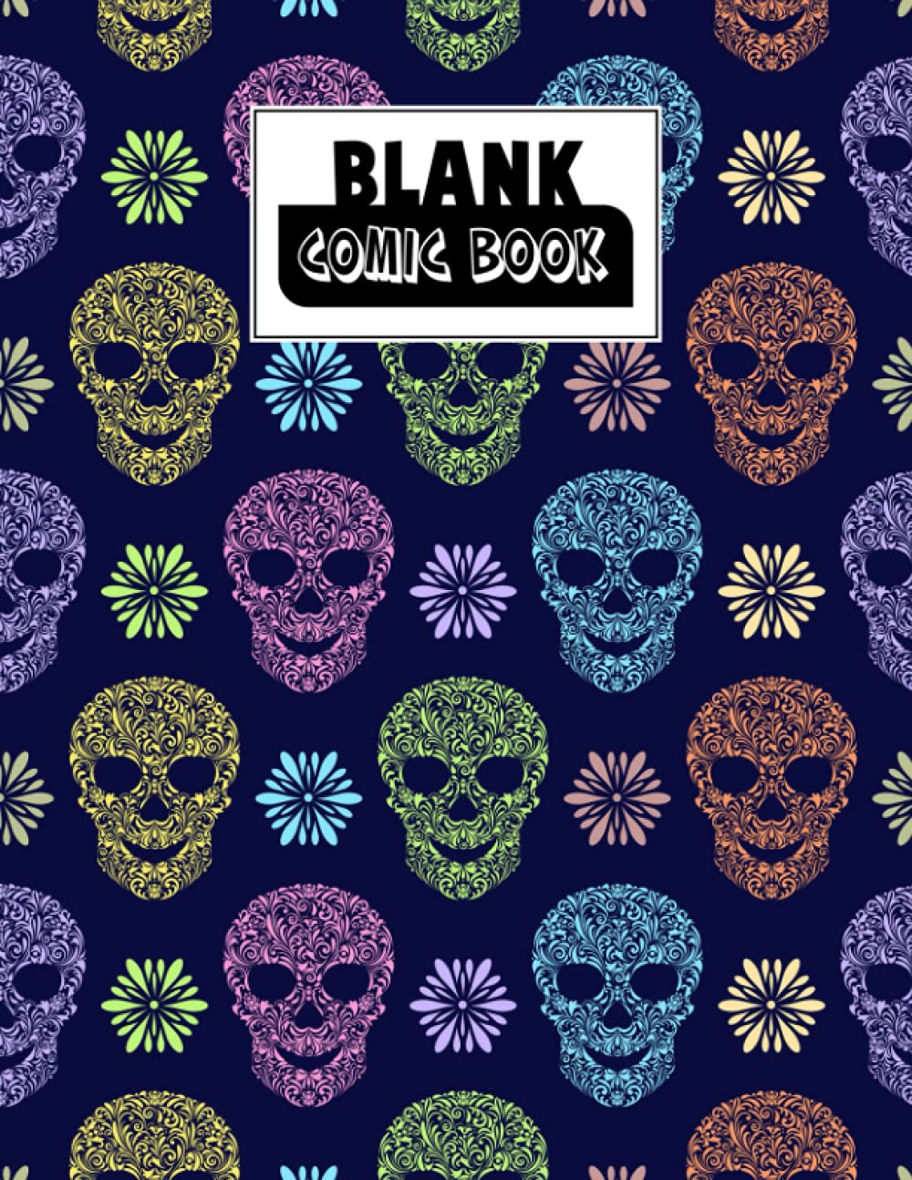 Blank Comic Book: Skull Cover, Create Your Own Story, Journal, Notebook, Sketchbook for Kids and Adults, 120 Pages - Size 8.5" x 11" Notebook by Dirk Runge baixar o livro de graça