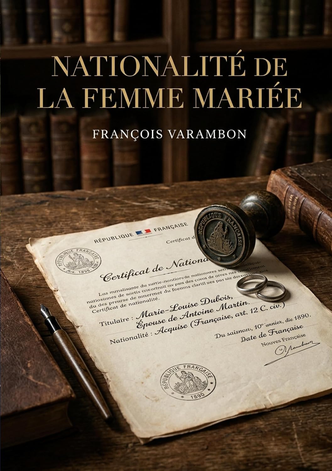 ler totalmente Nationalité de la femme mariée: Une analyse juridique de François Varambon sur la condition de la femme mariée au regard du droit de la nationalité au XIXe siècle