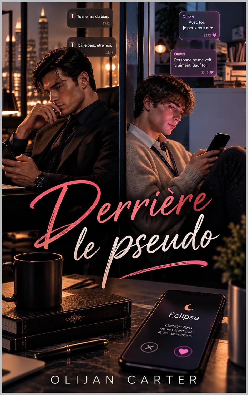 ler totalmente Derrière le pseudo: Un roman BL slow burn: l'homme dont il tombe amoureux en ligne est aussi son patron (French Edition)