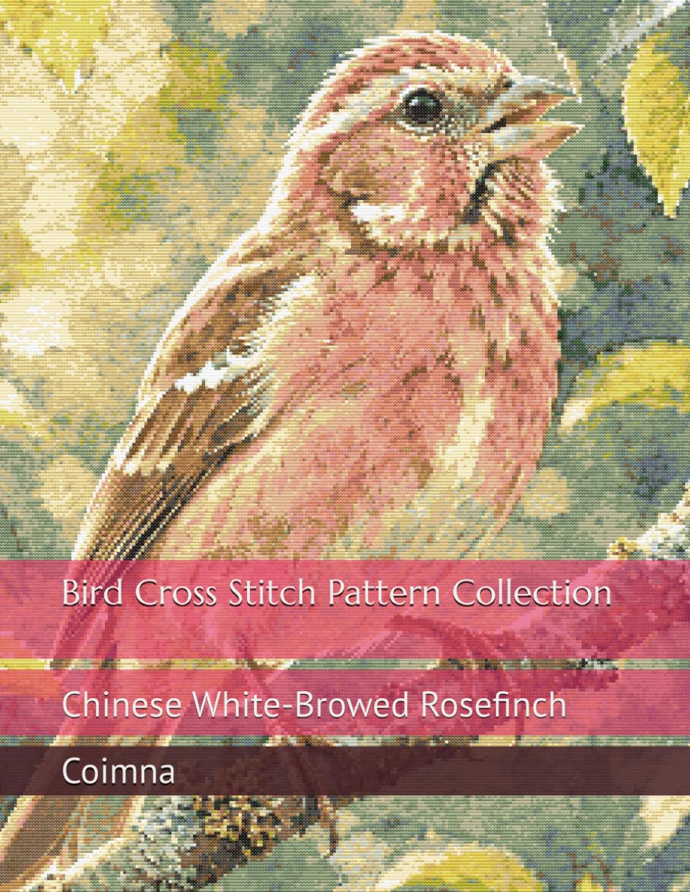 ler totalmente Bird Cross Stitch Pattern Collection: Chinese White-Browed Rosefinch