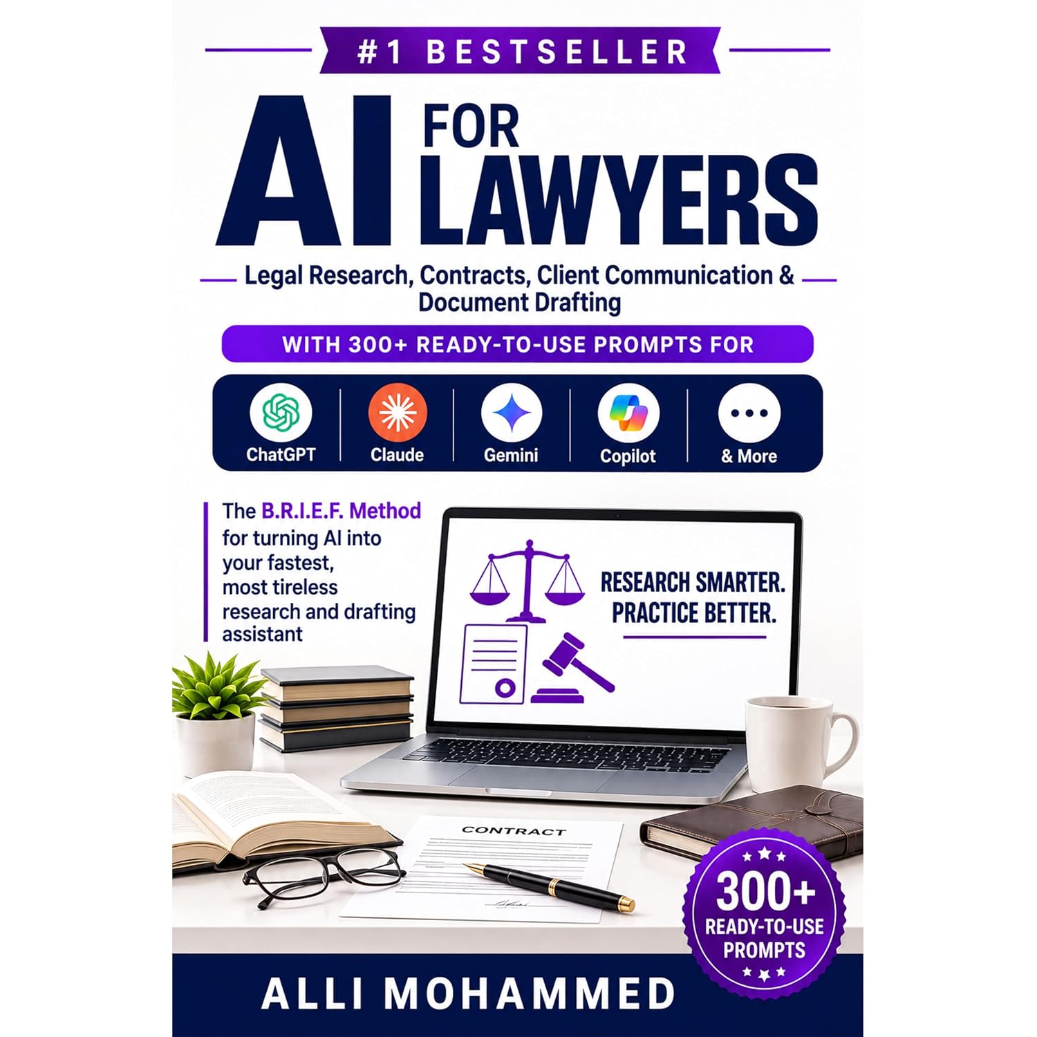 AI For Lawyers: Legal Research, Contracts, Client Communication & Document Drafting—With 300+ Ready-to-Use Prompts for ChatGPT, Claude, Gemini, Copilot... AI Professional Series) (English Edition) baixar livro de graça