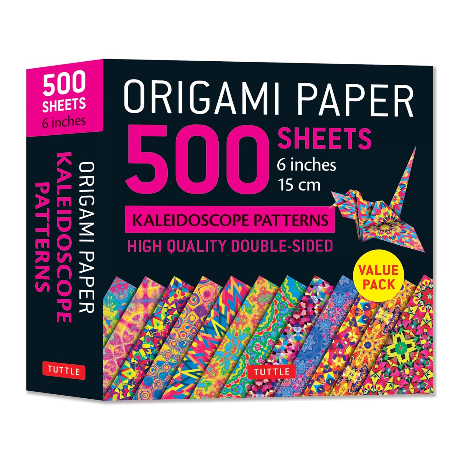 ler totalmente Origami Paper 500 Sheets Kaleidoscope Patterns 6 (15 CM): Tuttle Origami Paper: Double-Sided Origami Sheets Printed with 12 Different Designs (Instructions for 6 Projects Included)