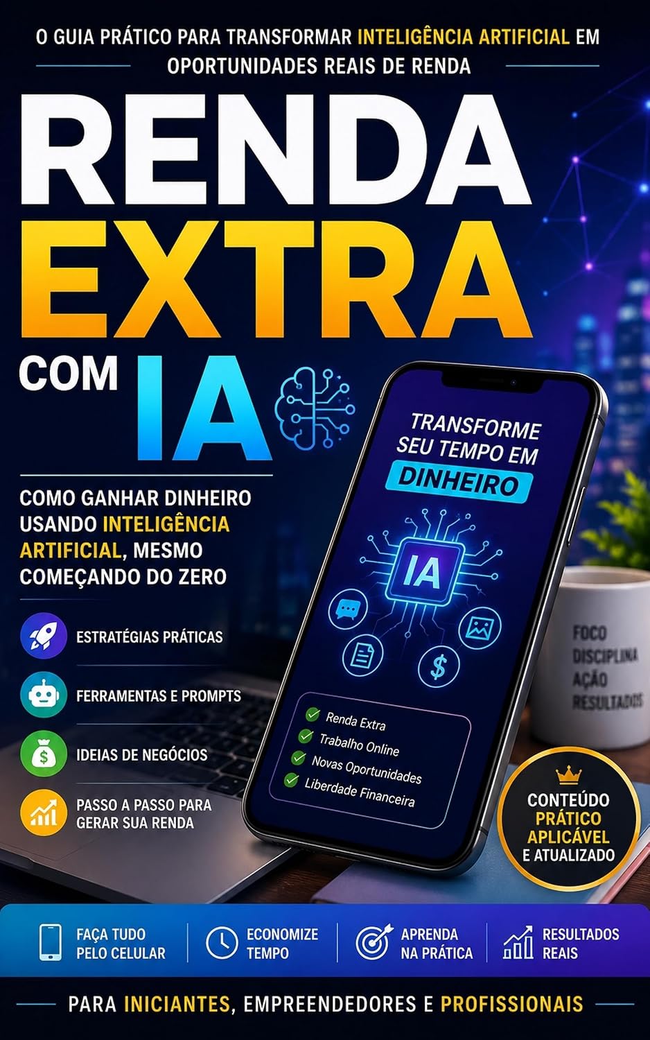 ler totalmente Renda Extra com IA: Como transformar inteligência artificial em oportunidades de renda pelo celular