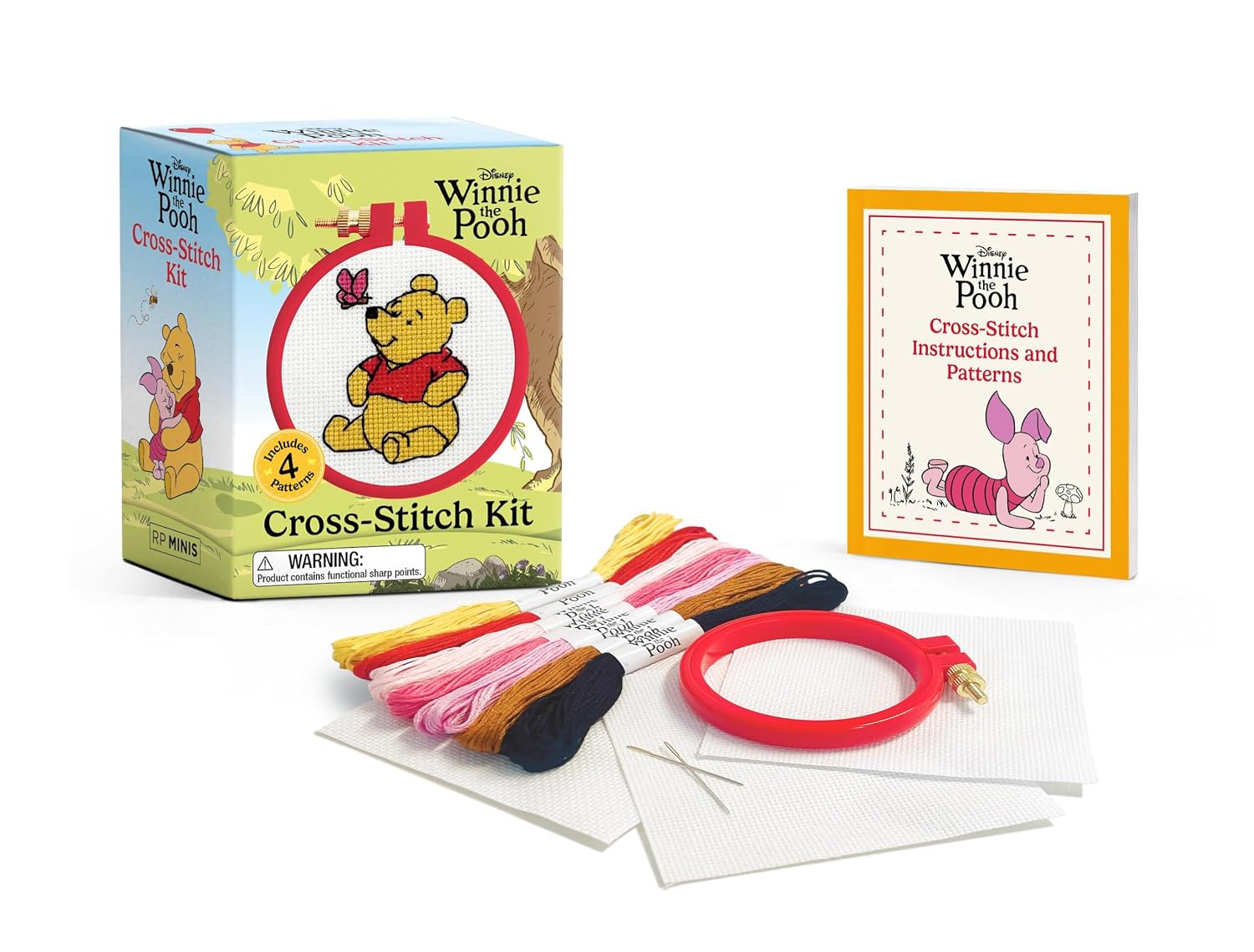 ler totalmente Winnie the Pooh Cross-Stitch Kit: Includes 4 Patterns