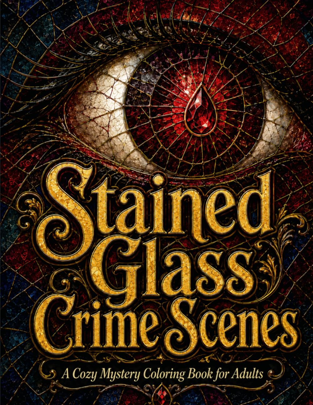Stained Glass Crime Scenes: A Cozy Mystery Coloring Book for Adults baixar livro de graça
