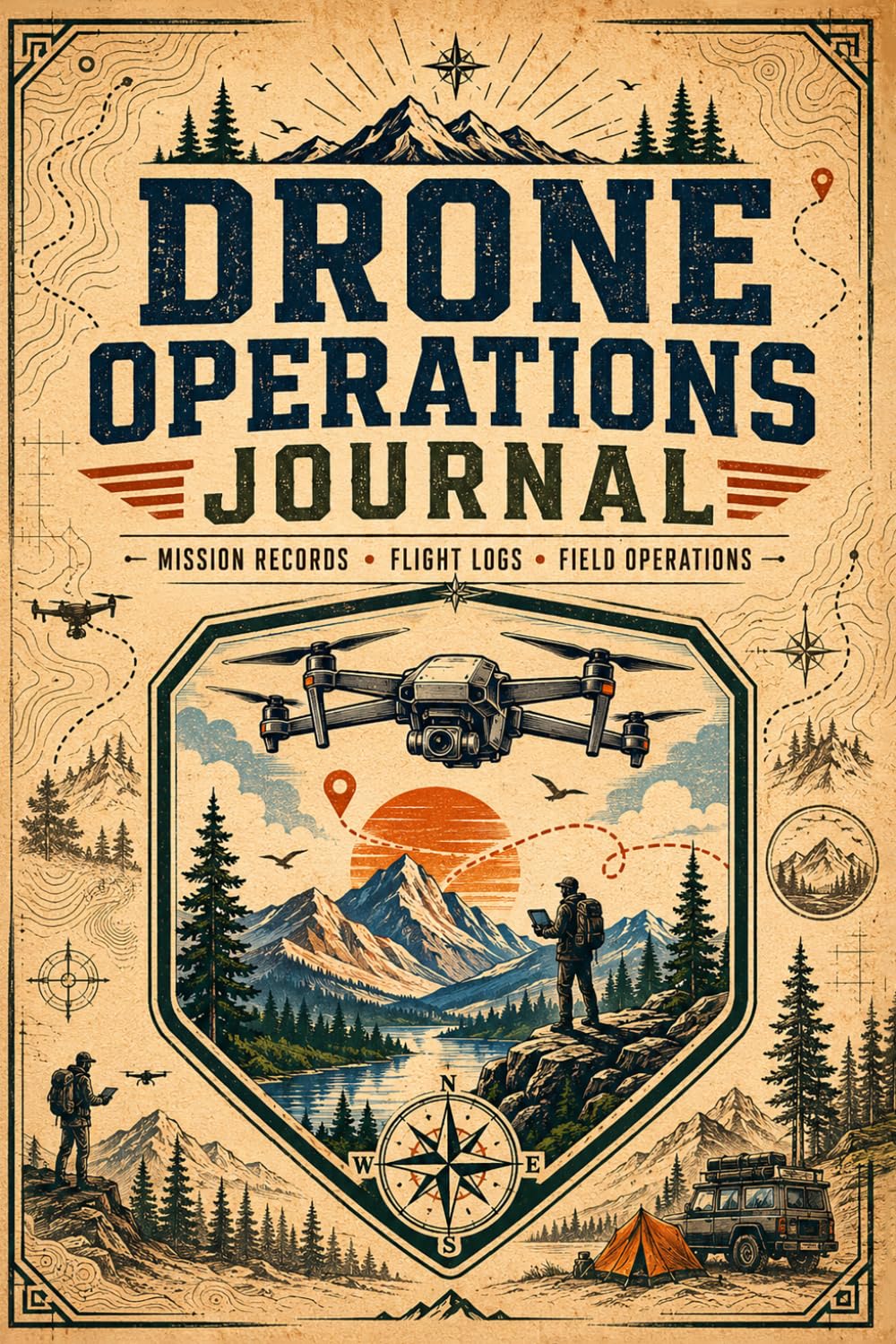 ler totalmente Drone Operations Journal: Tailored for Field Work and Recreational Flying | Service Documentation, Equipment Oversight and Planning Support