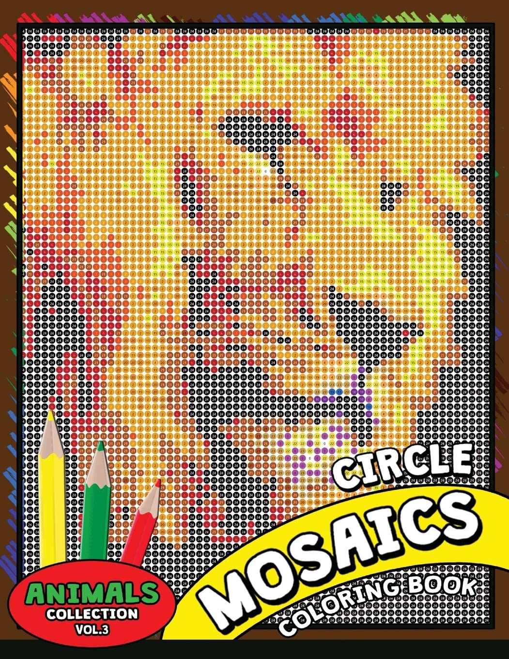 Circle Mosaics Coloring Book 3: Cute Animals Coloring Pages Color by Number Puzzle for Adults baixar o livro de graça
