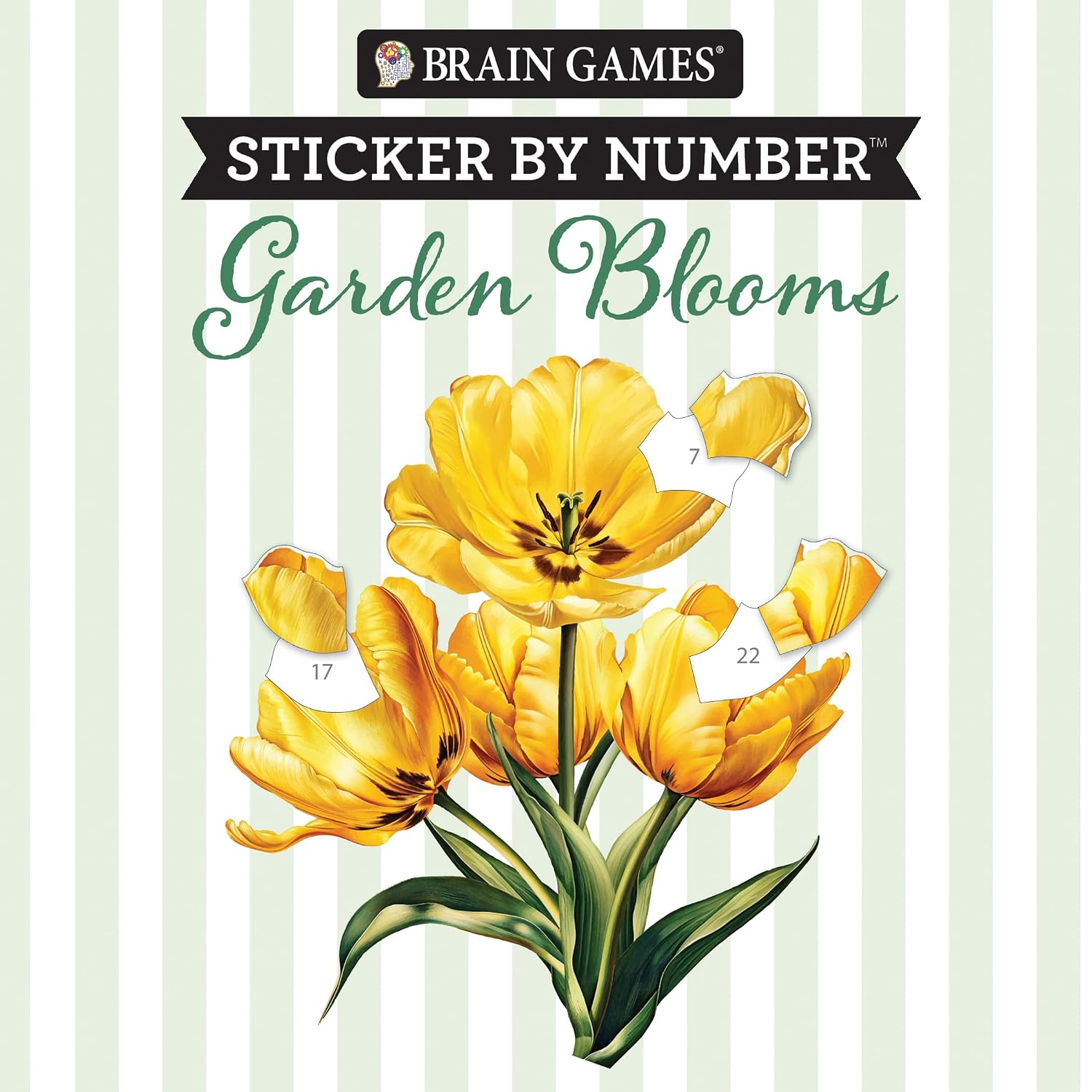 ler totalmente Brain Games - Sticker by Number Compact Edition: Garden Blooms 7x7 Inches Travel Size Activity Book for Adults & Kids 7+