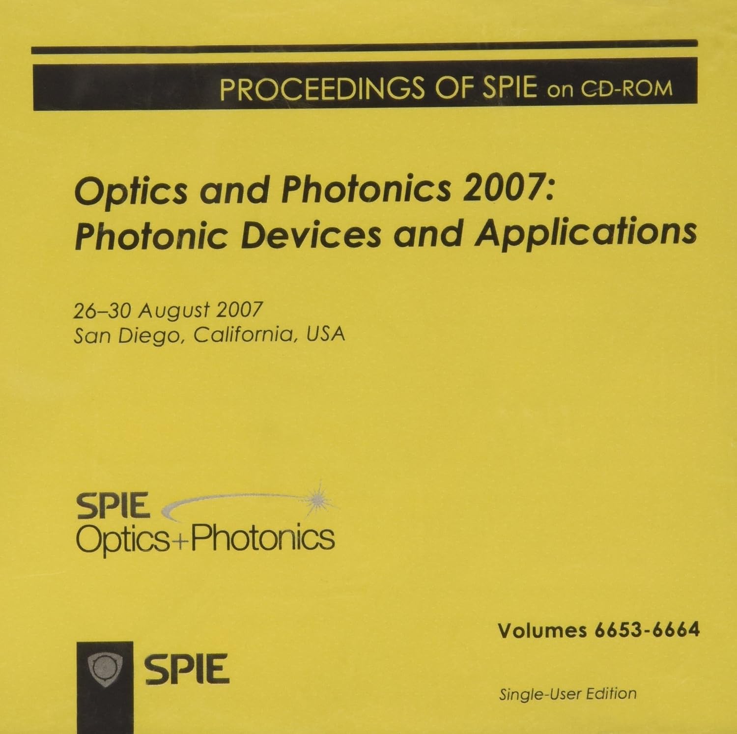 ler totalmente Optics and Photonics 2007: Photonic Devices and Applications: CDS266