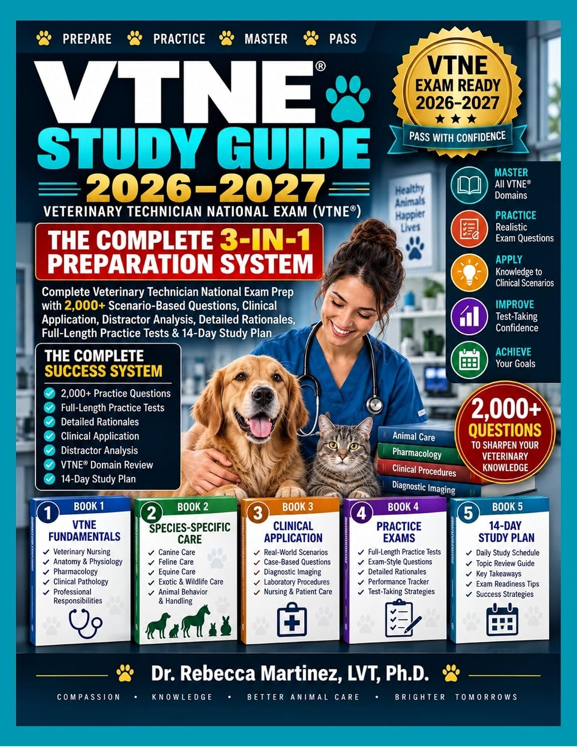 VTNE Study Guide 2026-2027: Complete Veterinary Technician National Exam Prep with 2,000+ Scenario-Based Questions, Clinical Application, Distractor Analysis,... & Practice Tests (English Edition) baixar o livro de graça