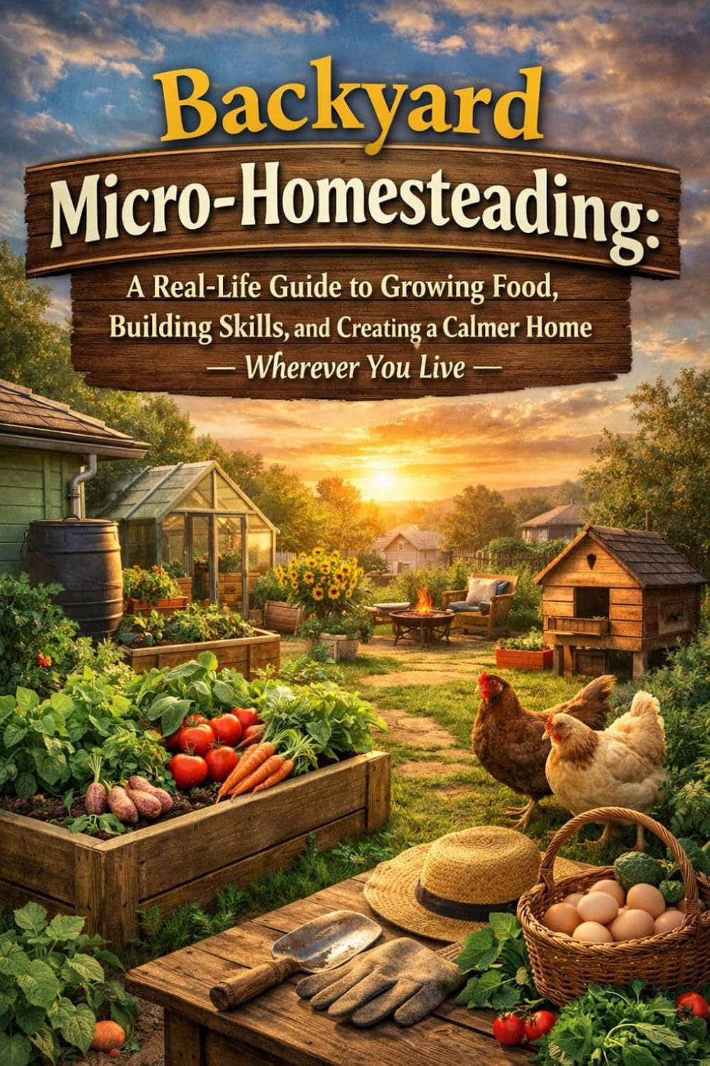 ler totalmente Backyard Micro-Homesteading: A Gentle, Real-Life Guide to Growing Food, Building Skills, and Creating a Calmer Home — Wherever You Live (English Edition)