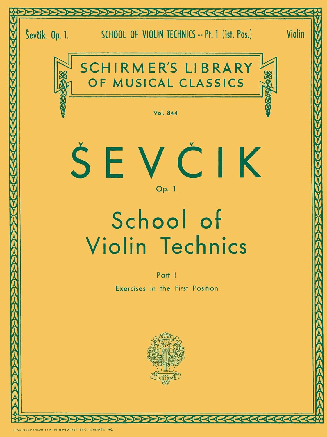 ler totalmente School of Violin Technics, Op. 1 - Book 1: Schirmer Library of Classics Volume 844 Violin Method