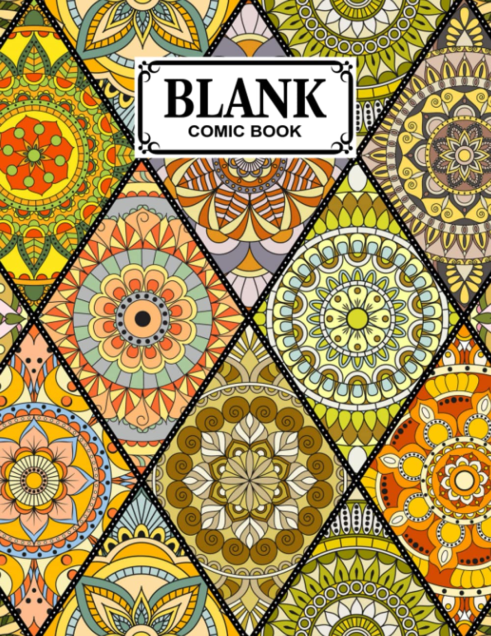 capítulo por capítulo baixar Blank Comic Book: Mandalas Cover Blank Comic Book, Create Your Own Story, Journal, Notebook, Sketchbook for Kids and Adults, 120 Pages - Size 8.5" x 11" Notebook by Victor Lutz