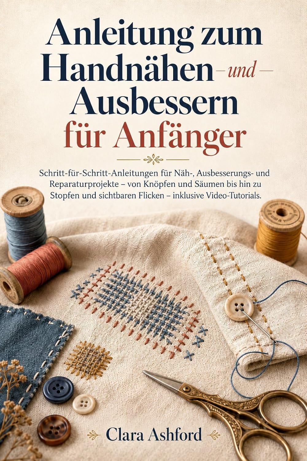 Anleitung zum Handnähen und Ausbessern für Anfänger: Schritt-für-Schritt-Anleitungen für Näh-, Ausbesserungs- und Reparaturprojekte – von Knöpfen und Säumen... und sichtbaren Flicken (German Edition) baixar livro de graça