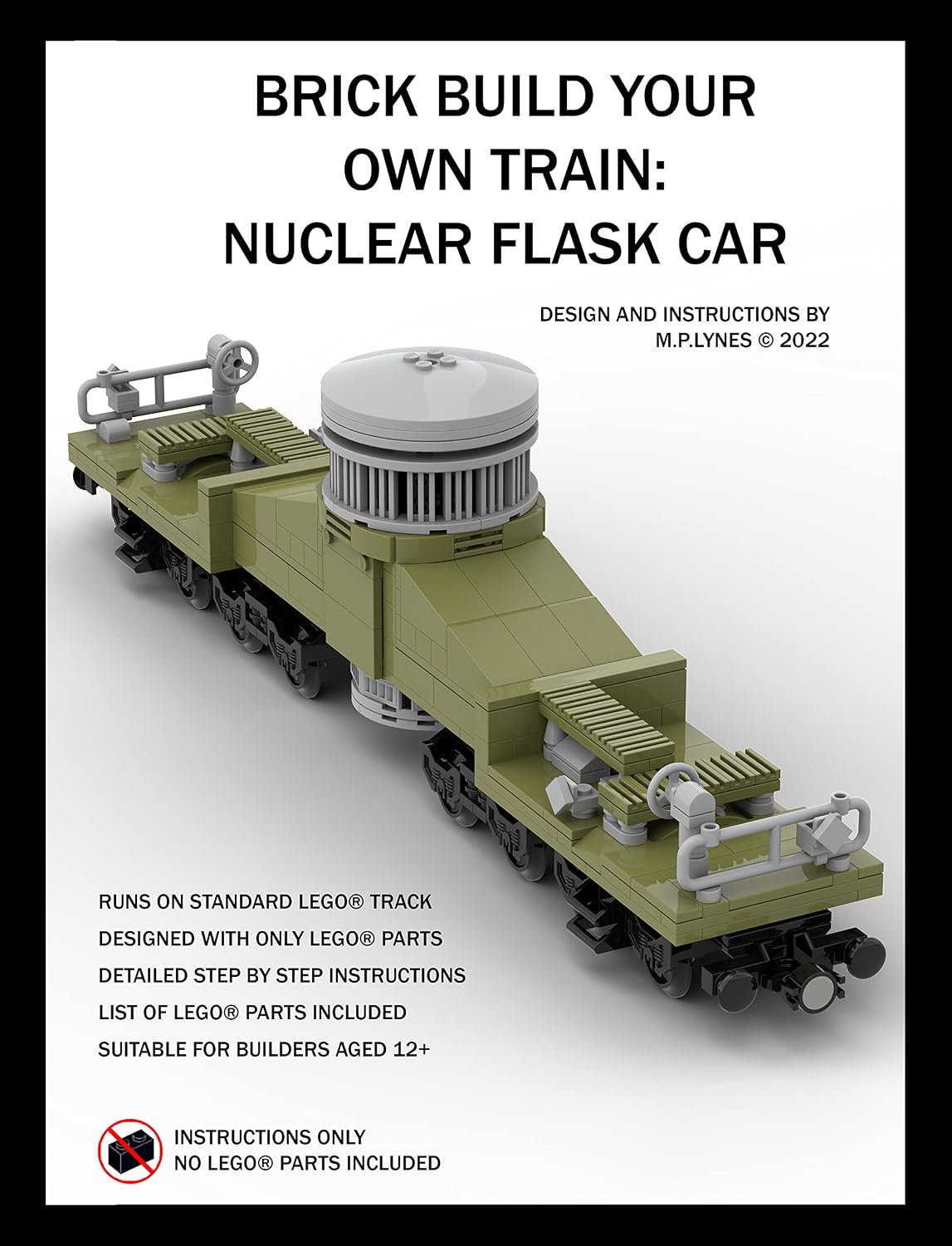 ler totalmente BRICK BUILD YOUR OWN TRAIN: NUCLEAR FLASK CAR (English Edition)