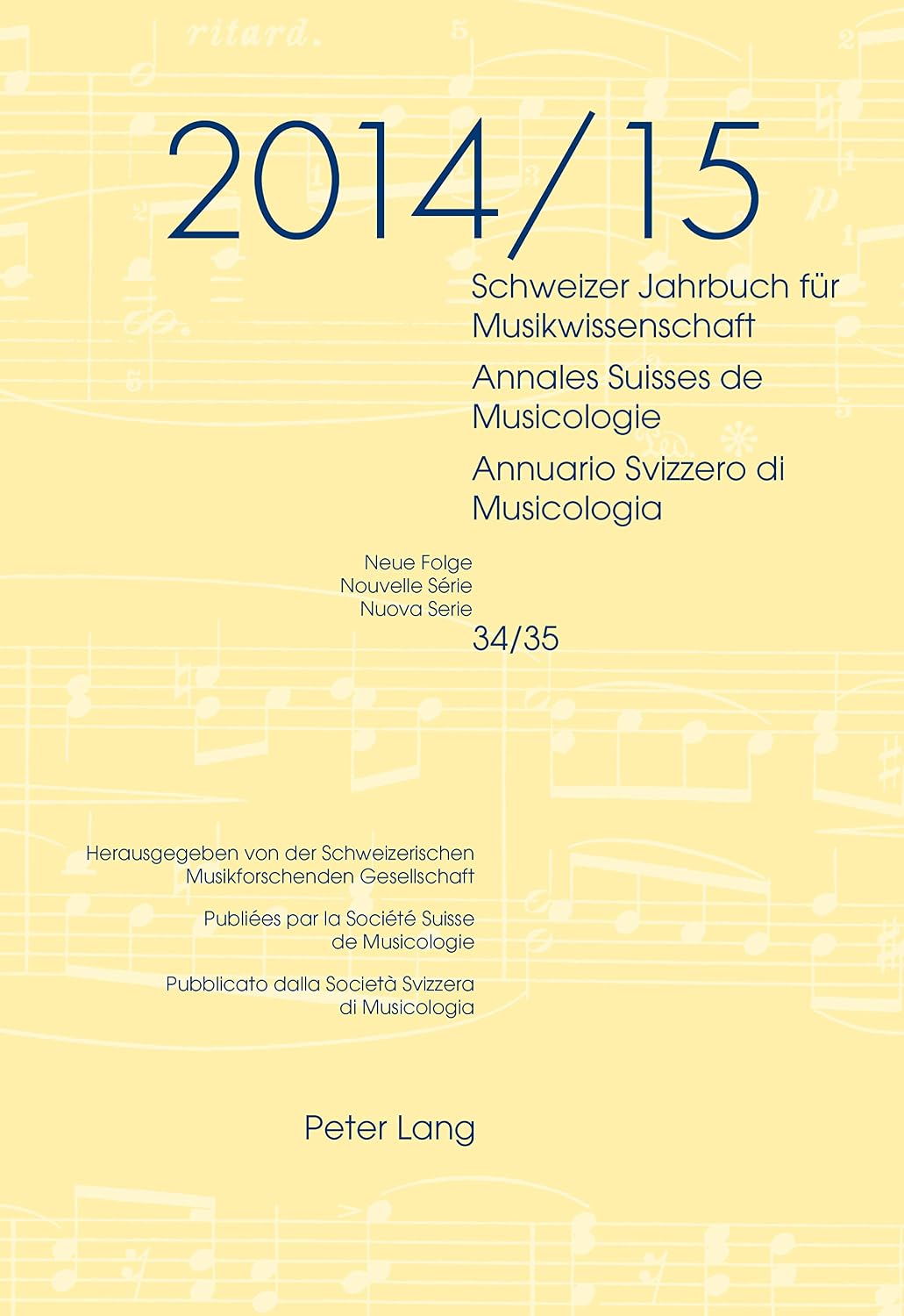 ler totalmente Schweizer Jahrbuch fuer Musikwissenschaft- Annales Suisses de Musicologie- Annuario Svizzero di Musicologia: Neue Folge / Nouvelle Série / Nuova Serie-... / Redazione: Luca Zoppelli (German Edition)