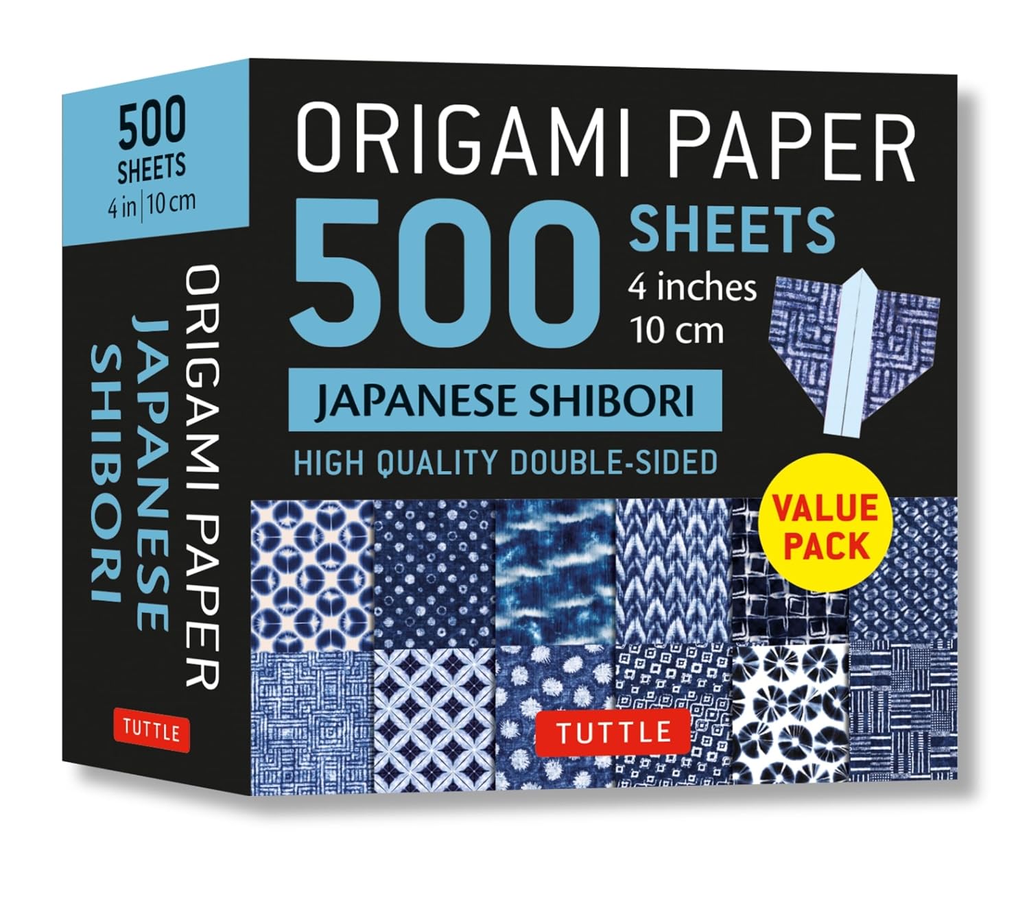 capítulo por capítulo baixar Origami Paper 500 Sheets Japanese Shibori 4 (10 CM): Tuttle Origami Paper: Double-Sided Origami Sheets Printed with 12 Different Blue & White Patterns