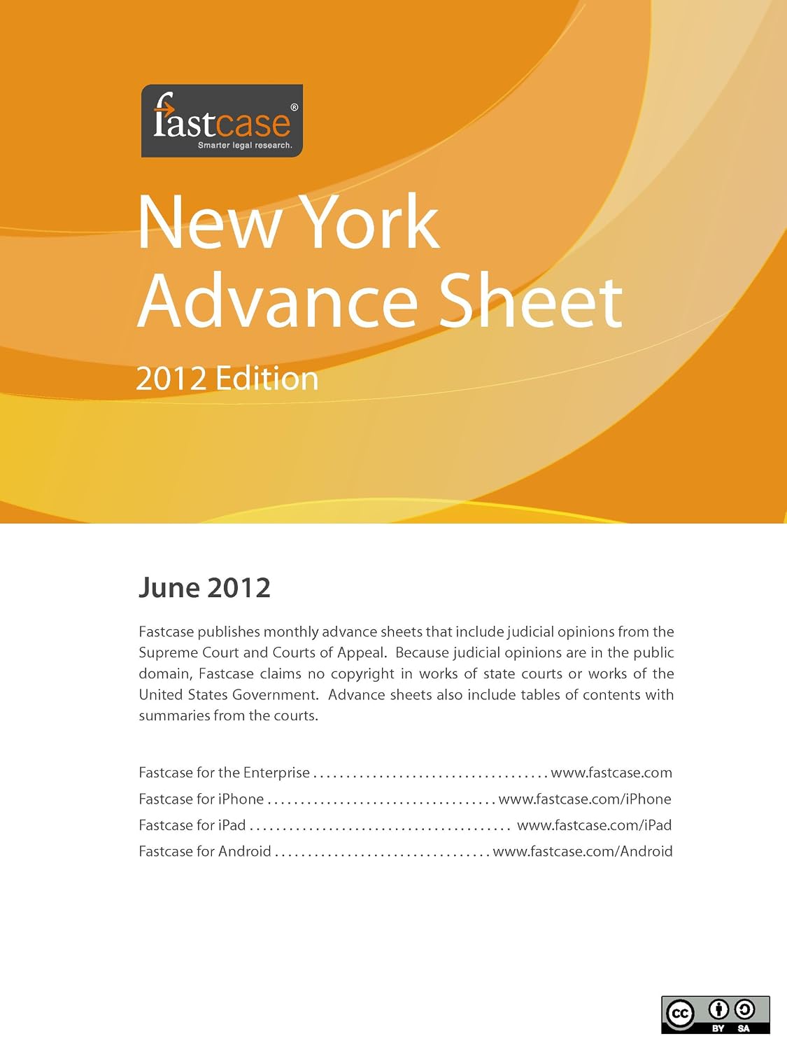 New York Advance Sheet June 2012 (English Edition) baixar livro de graça