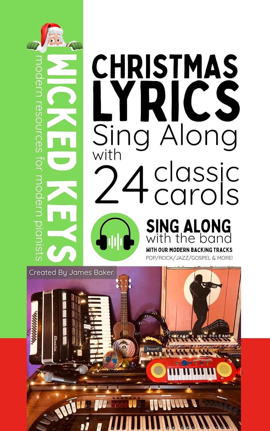 ler totalmente Christmas Lyrics: Sing Along with 24 Classic Carols (Wicked Keys Book 6) (English Edition)