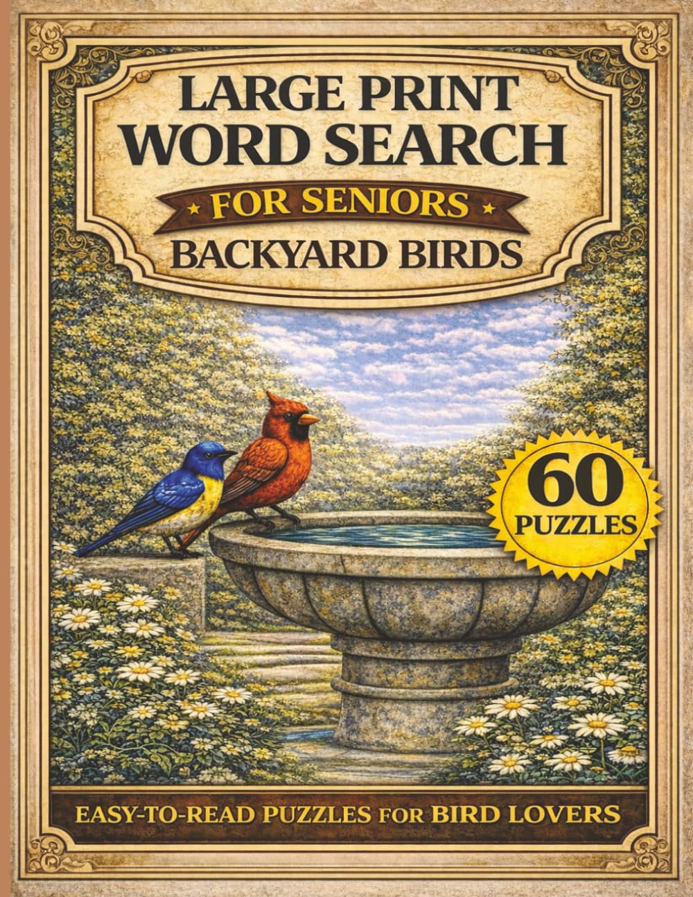 ler totalmente Large Print Word Search for Seniors: Backyard Birds