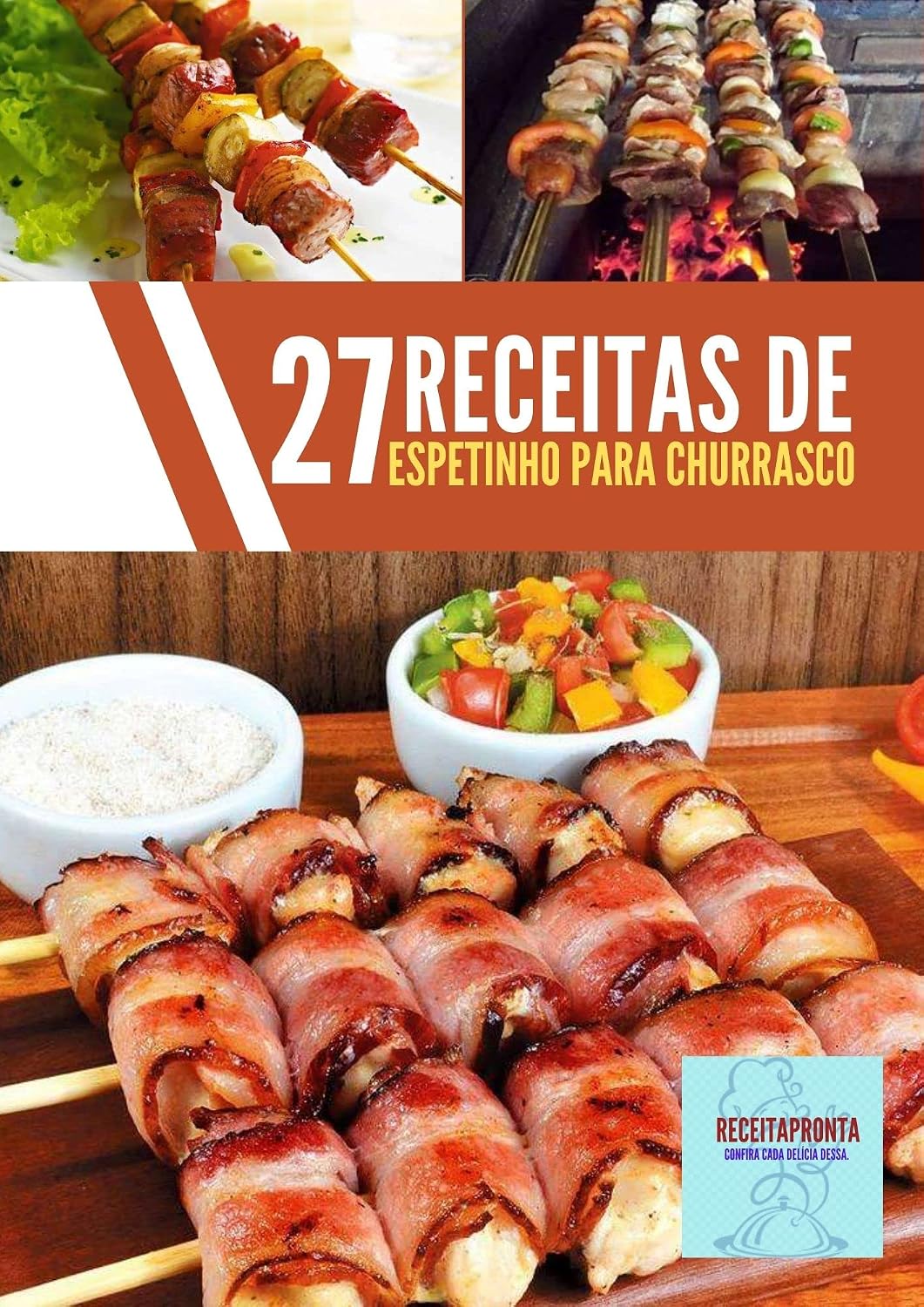 ler totalmente Receitas de Espetinho para churrasco: Adquira já seu e-book com Receitas de espetinho para churrasco, e diversos tipos deliciosos