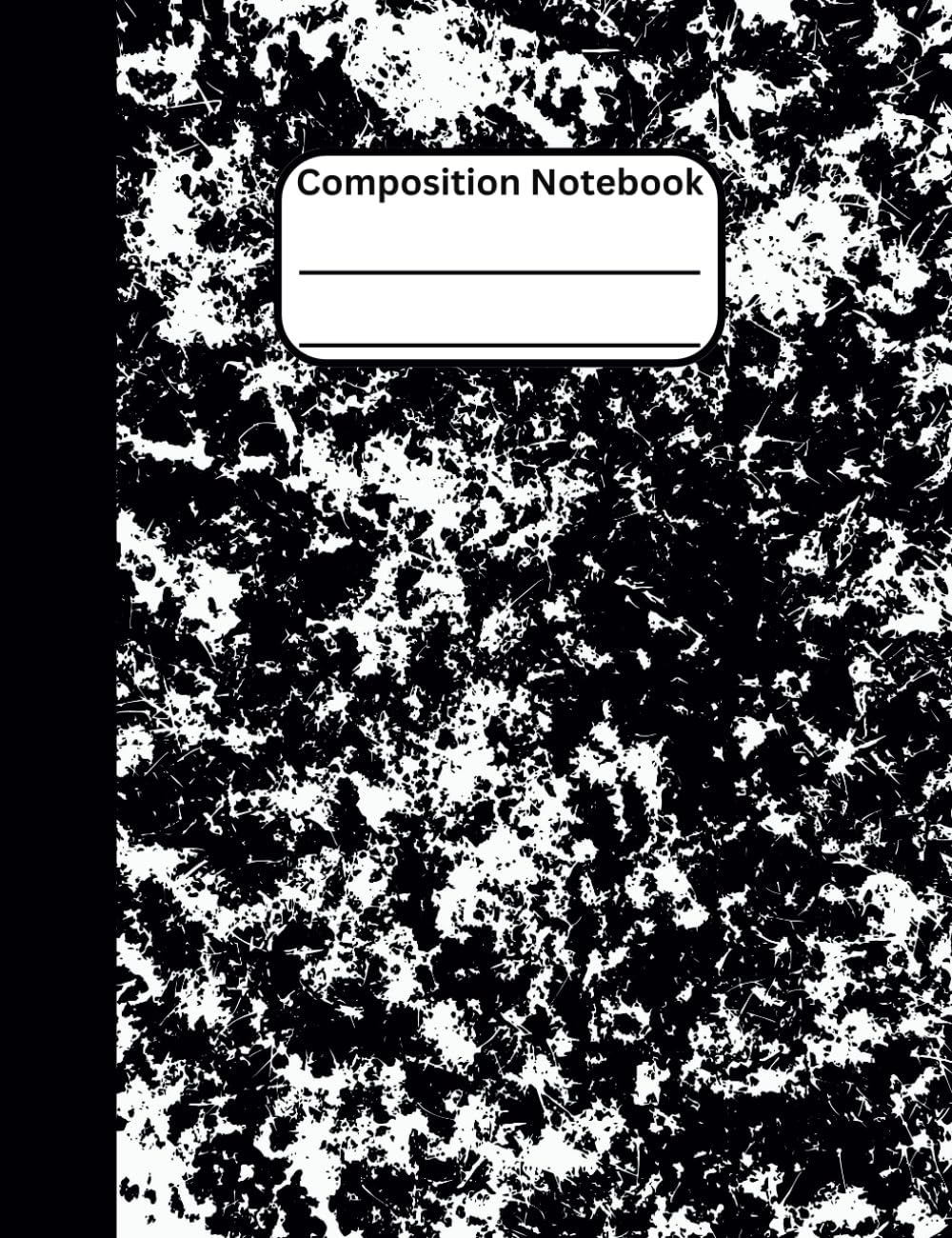 capítulo por capítulo baixar Black Composition Notebook College Ruled: 9.75x7.5 Size, Matte Cover, 110 Pages, Version 1E